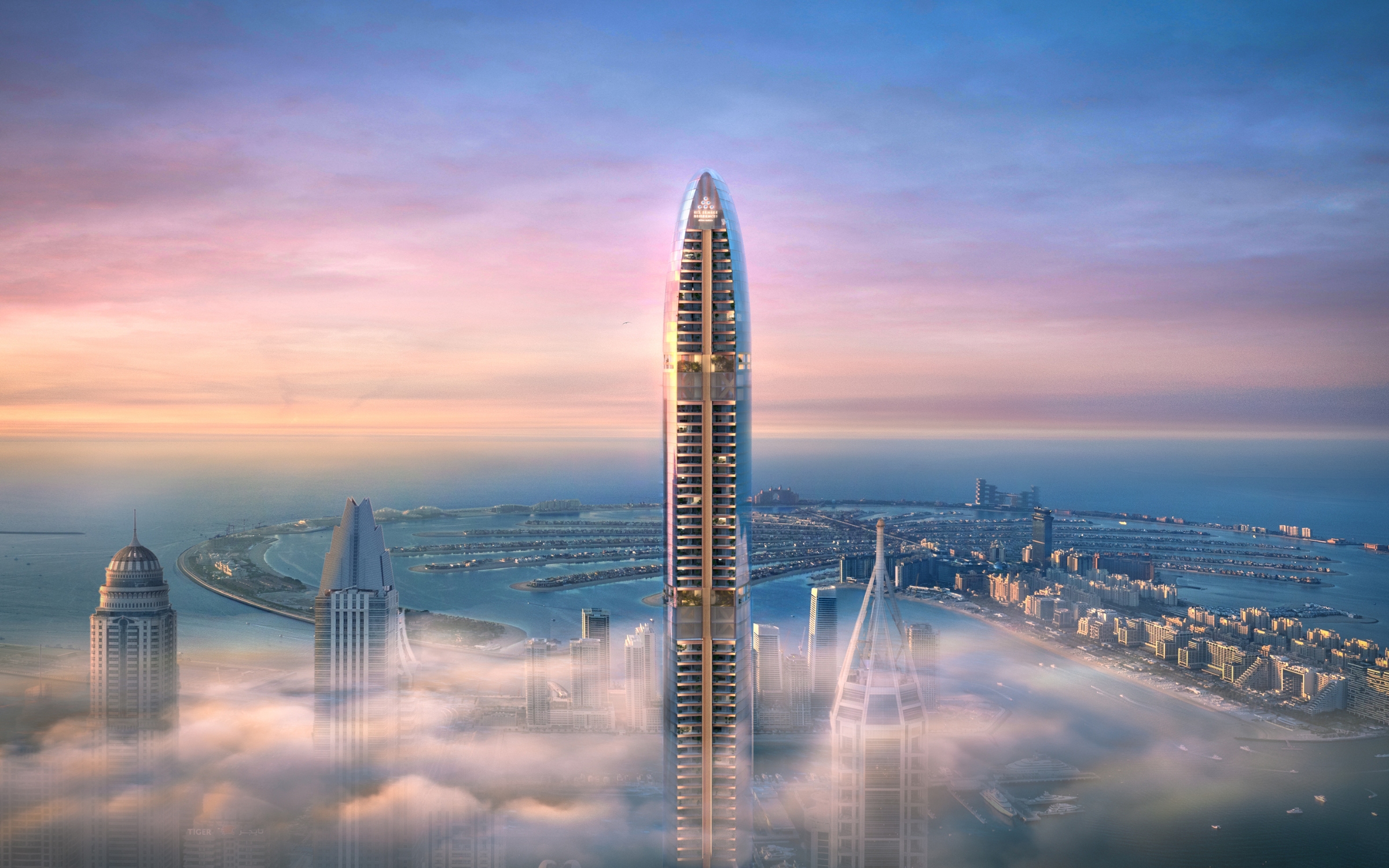 Six Senses Residences Dubai Marina — exterior view in Dubai Marina