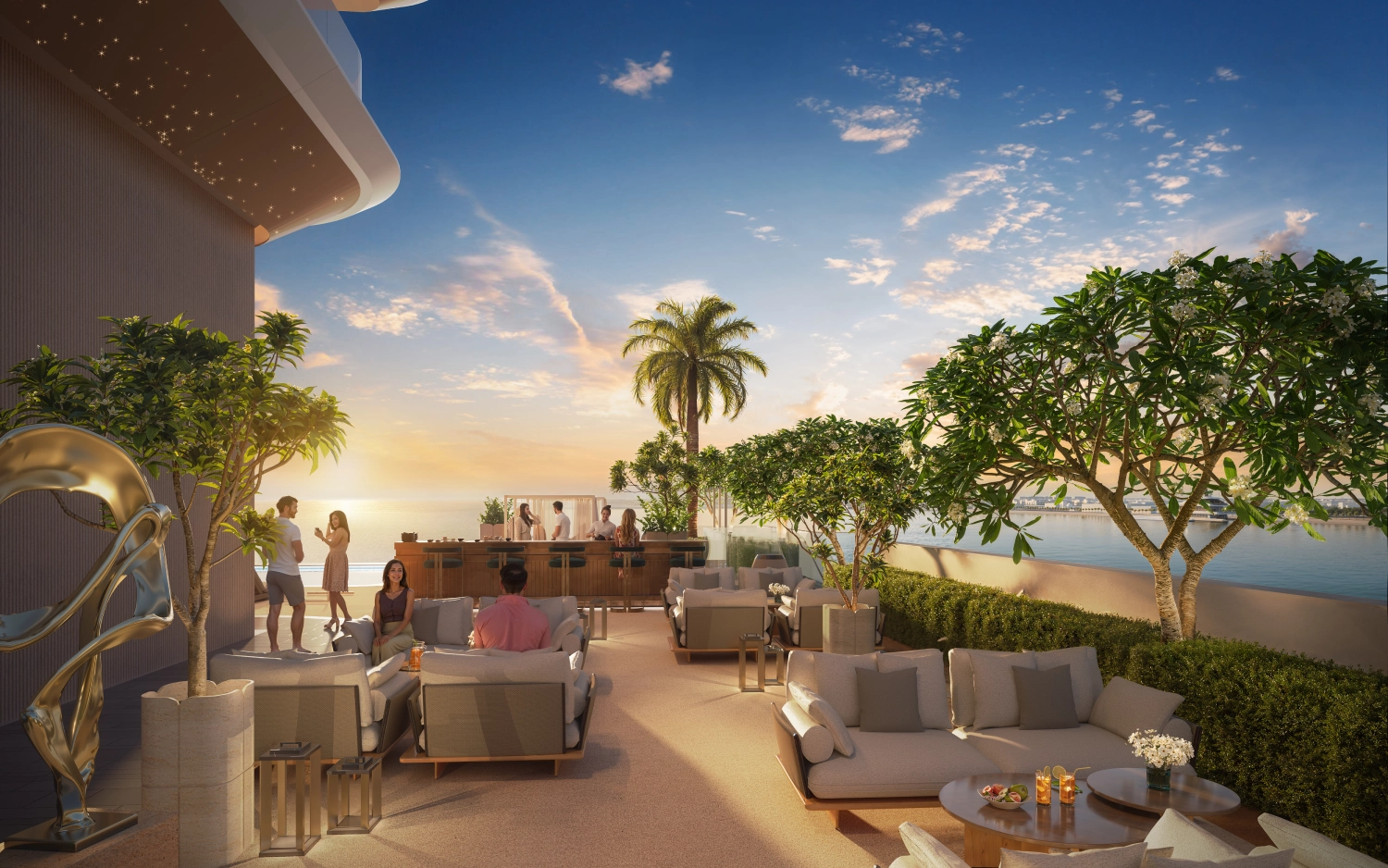 Hilton Residences Dubai Maritime City — exterior view in Dubai Maritime City