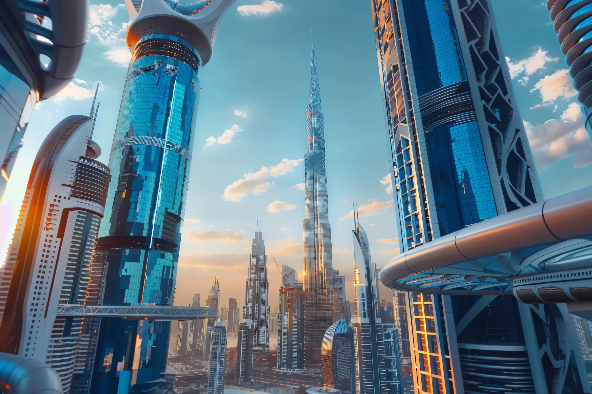 Hilton Residences Dubai Maritime City — exterior view in Dubai Maritime City