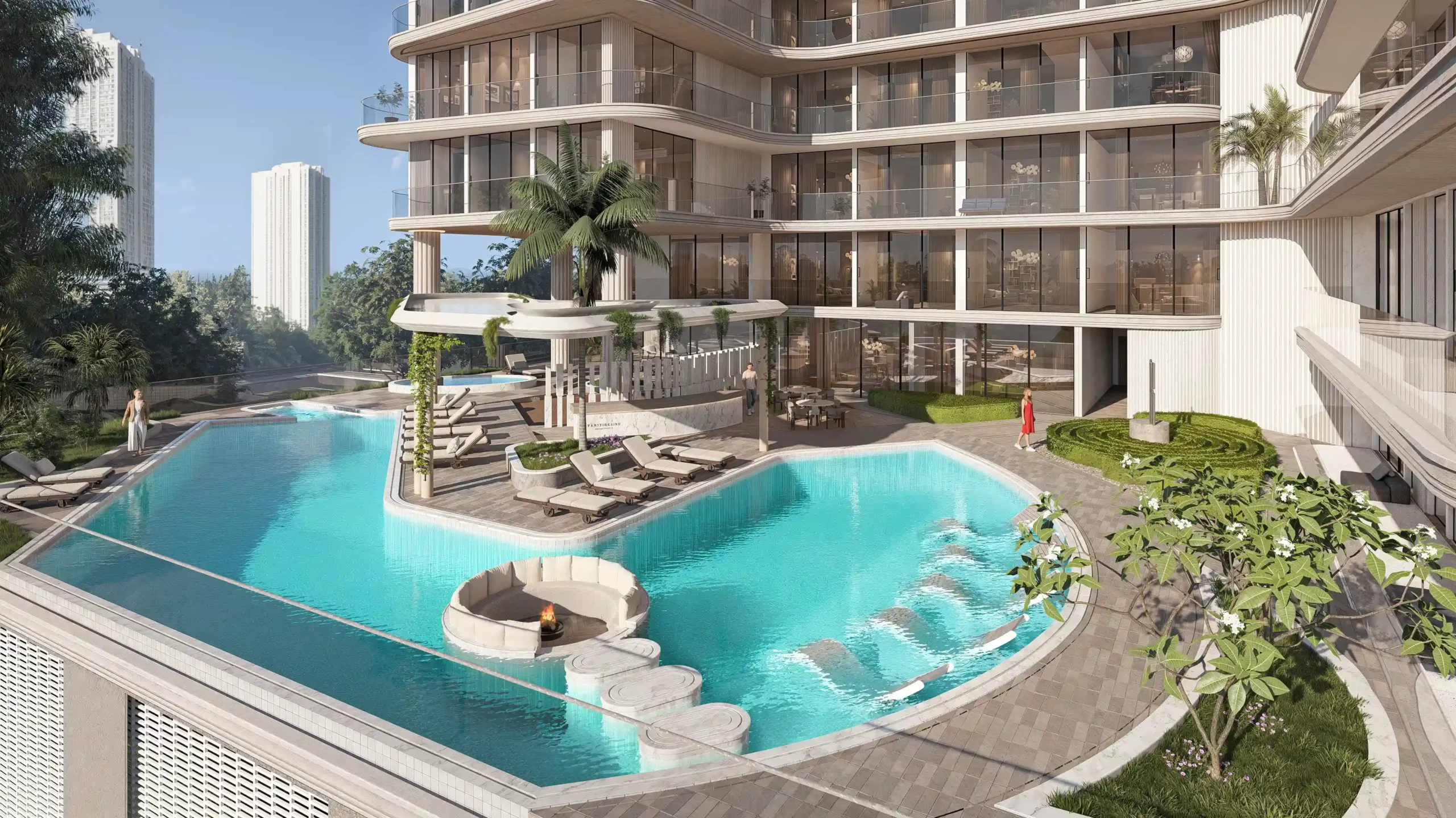 The Boulevard by Prestige One — exterior view in Dubai Land Residence Complex (DLRC)