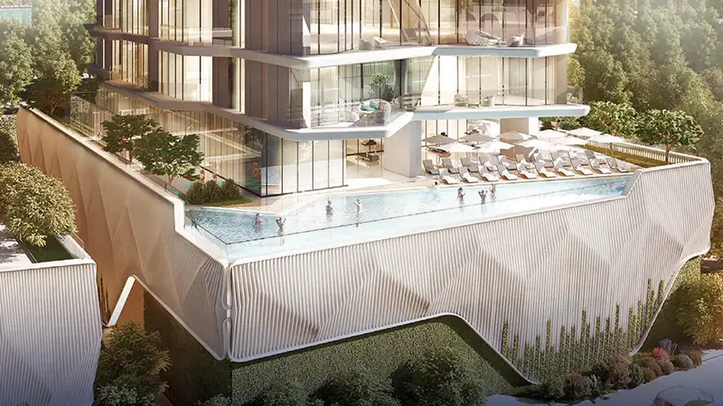 Luxury Canal Residences — exterior view in Dubai Islands
