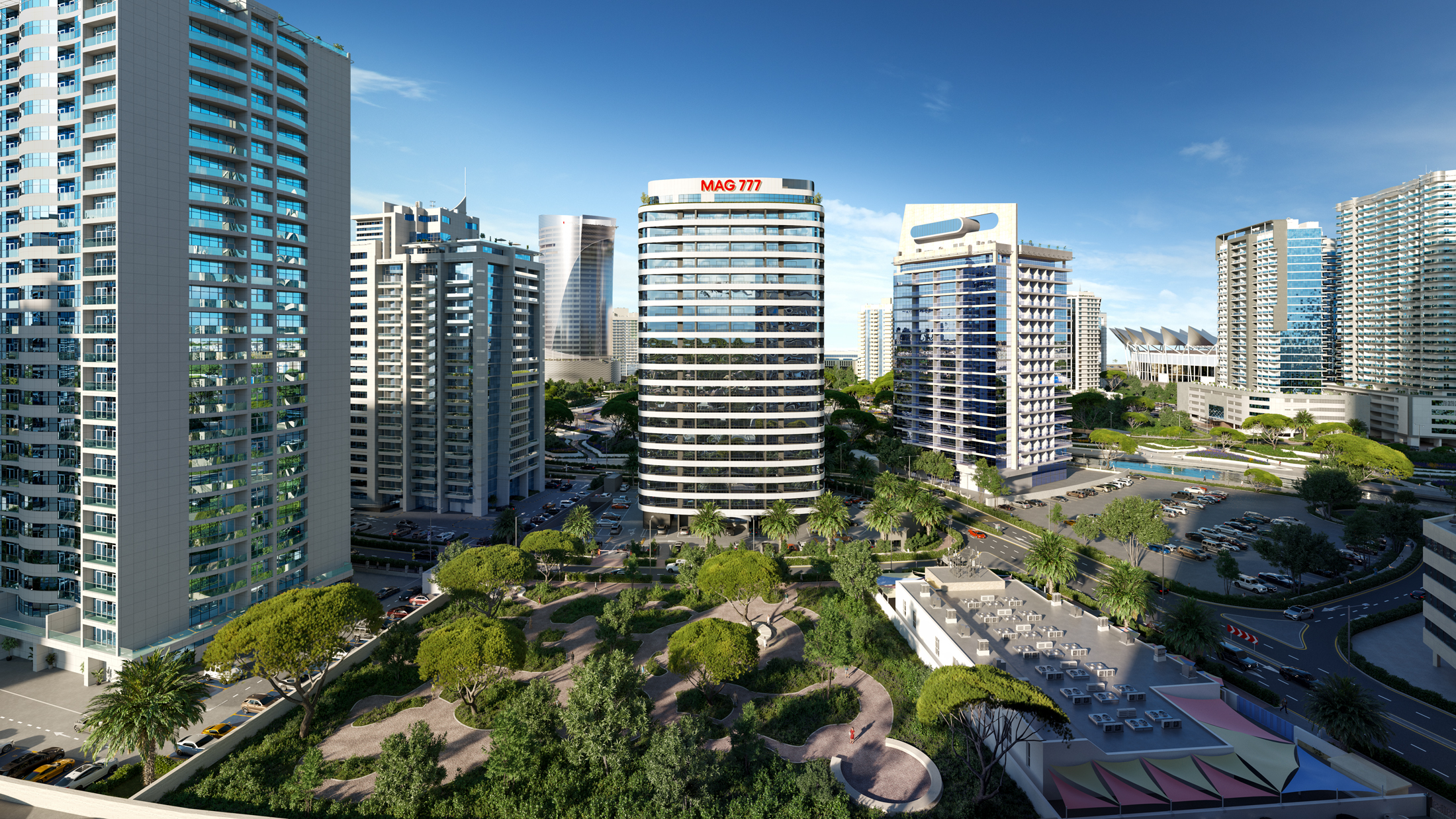 MAG 777 — exterior view in Dubai Sports City