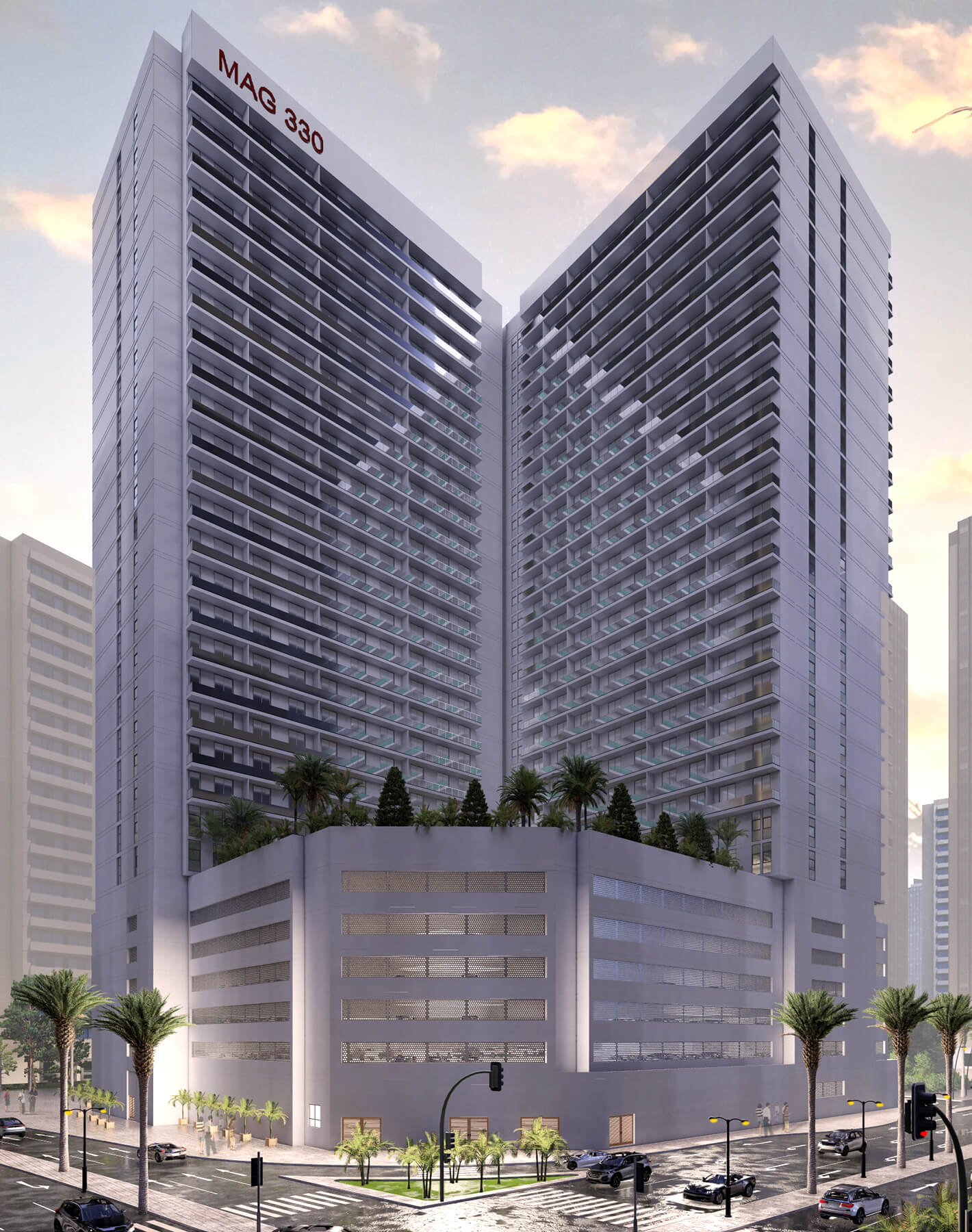 MAG 330 — exterior view in Dubai Land (Dubailand)