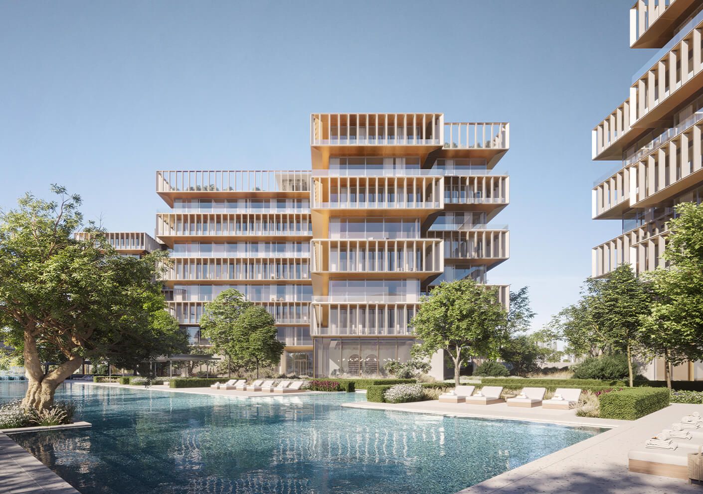The Ritz-Carlton Residences, Dubai, Creekside — exterior view in Al Jaddaf