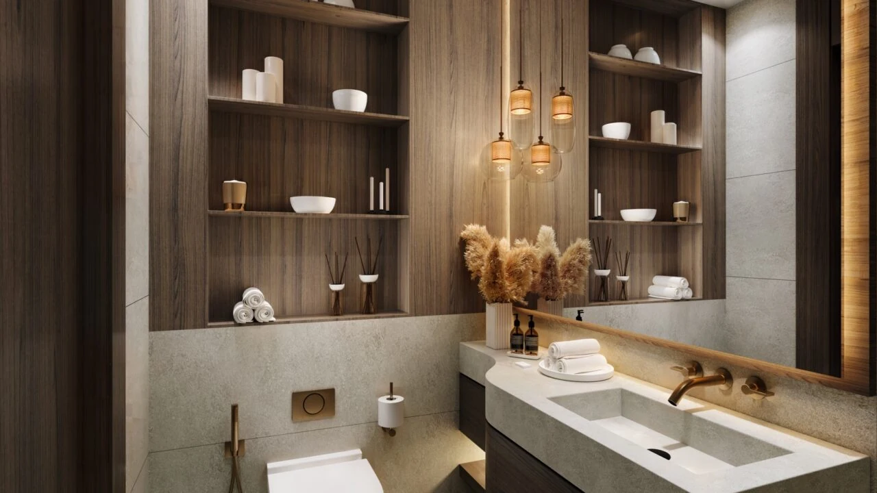 Gate Eleven Residences apartment bathroom