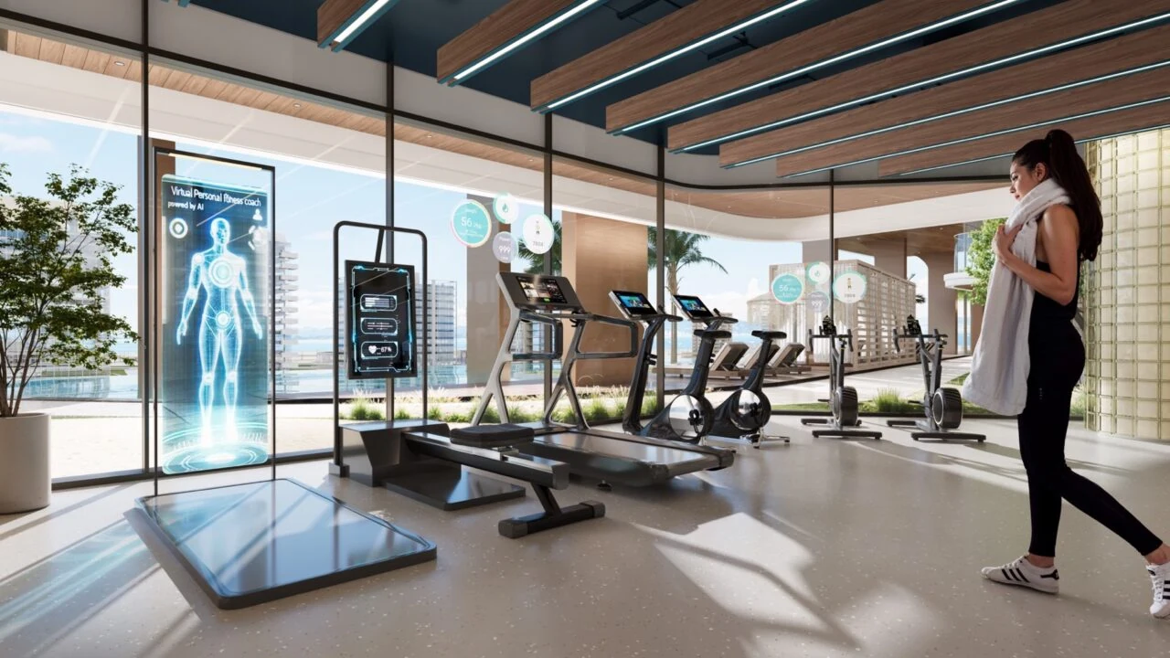 Kaia Residences indoor fitness facility