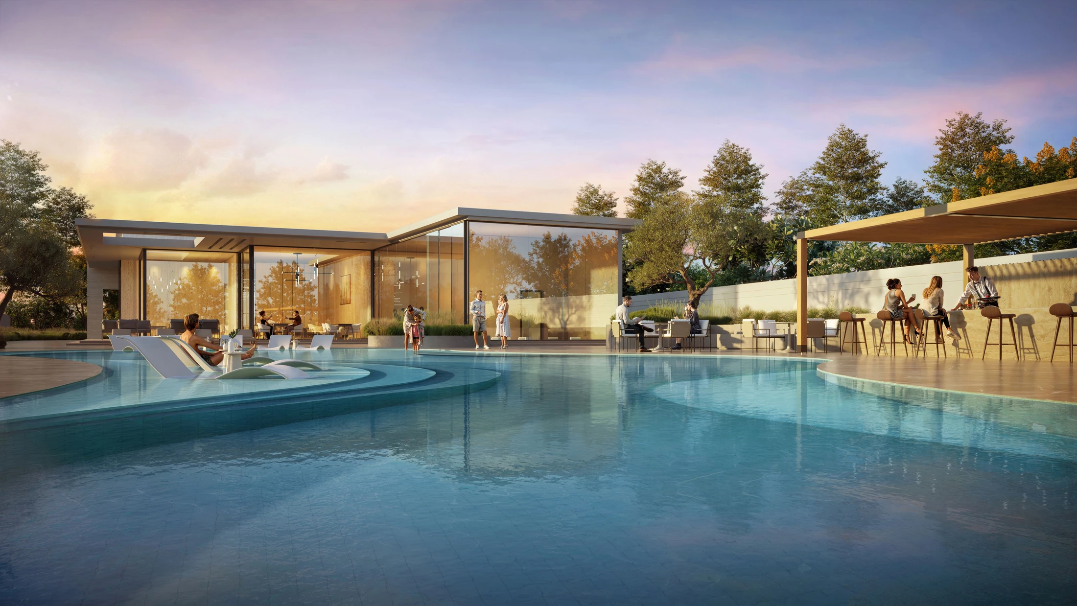 D-Villas community swimming pool