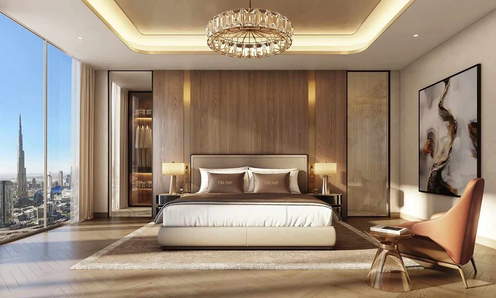Trump International Hotel and Tower Dubai bedroom suite