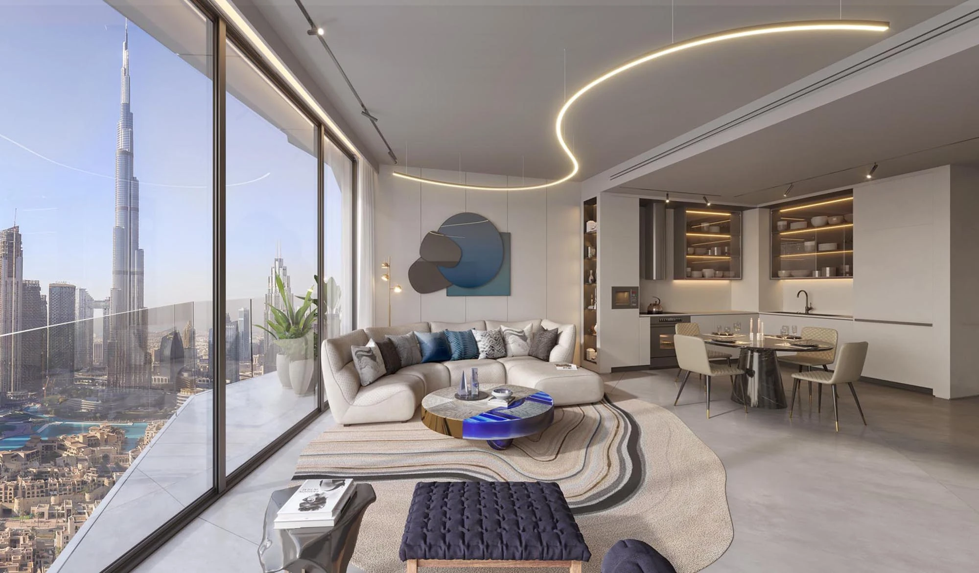 W Residences Dubai – Downtown — vista interna — a Downtown Dubai