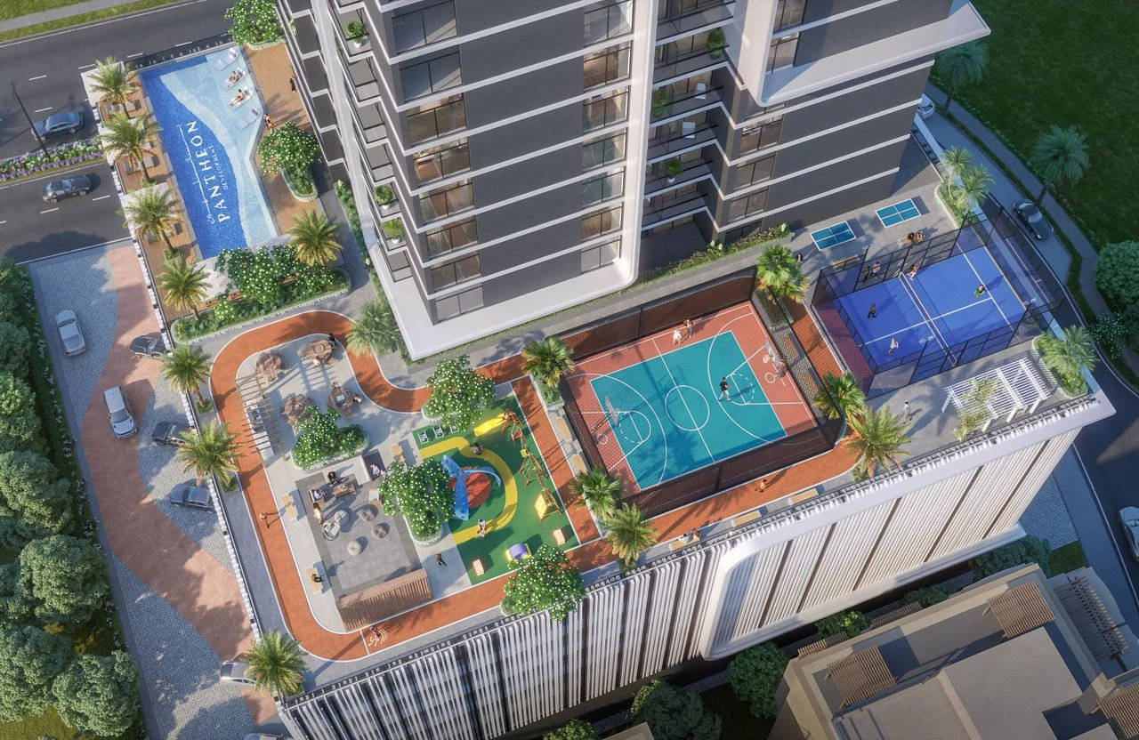 Maison Elysée III — Aerial view of sports and recreation deck