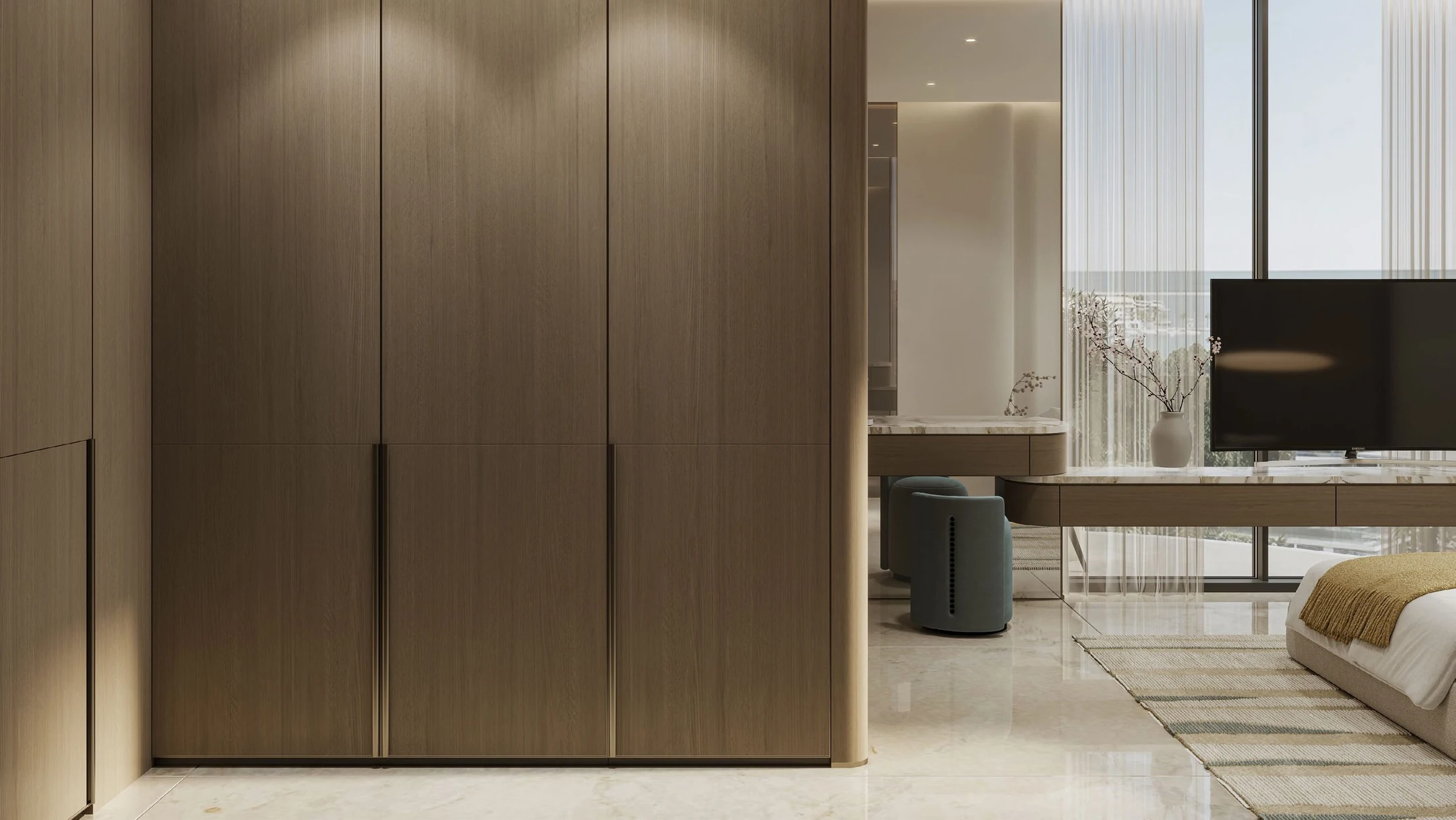 Rabdan Gardens bedroom wardrobe and interior detail