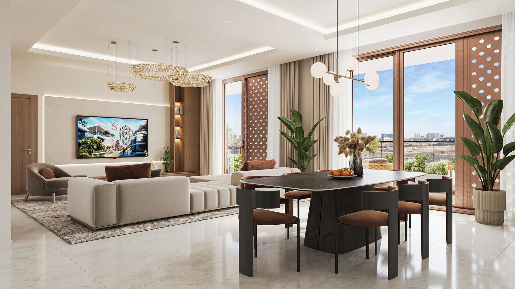 Takaya villa dining room interior