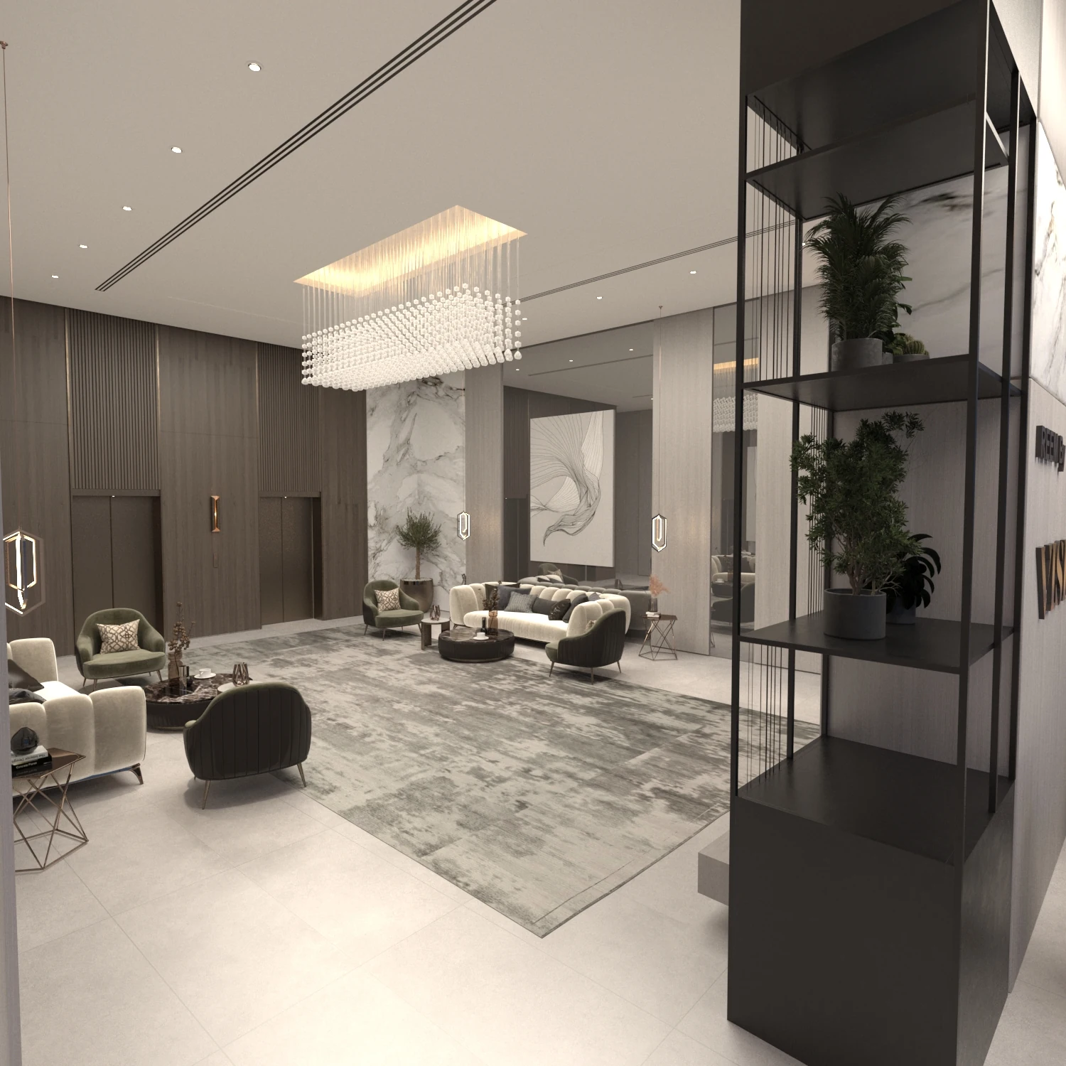 Reem by Vision entrance lobby rendering