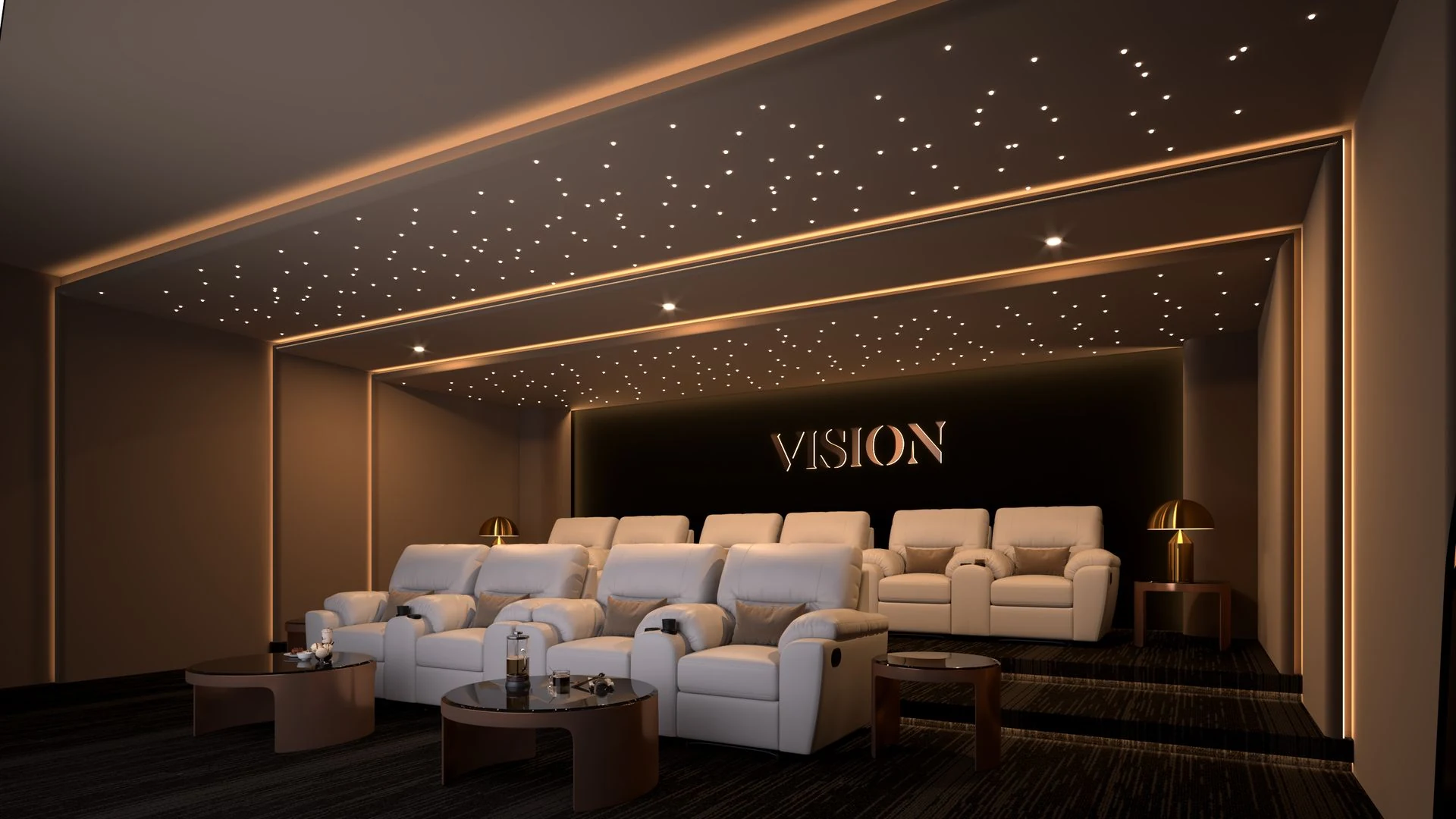 Soul by Vision cinema room rendering