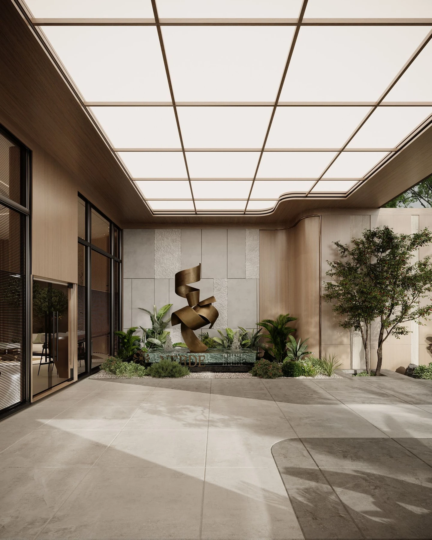 Verde by Vision entrance lobby rendering