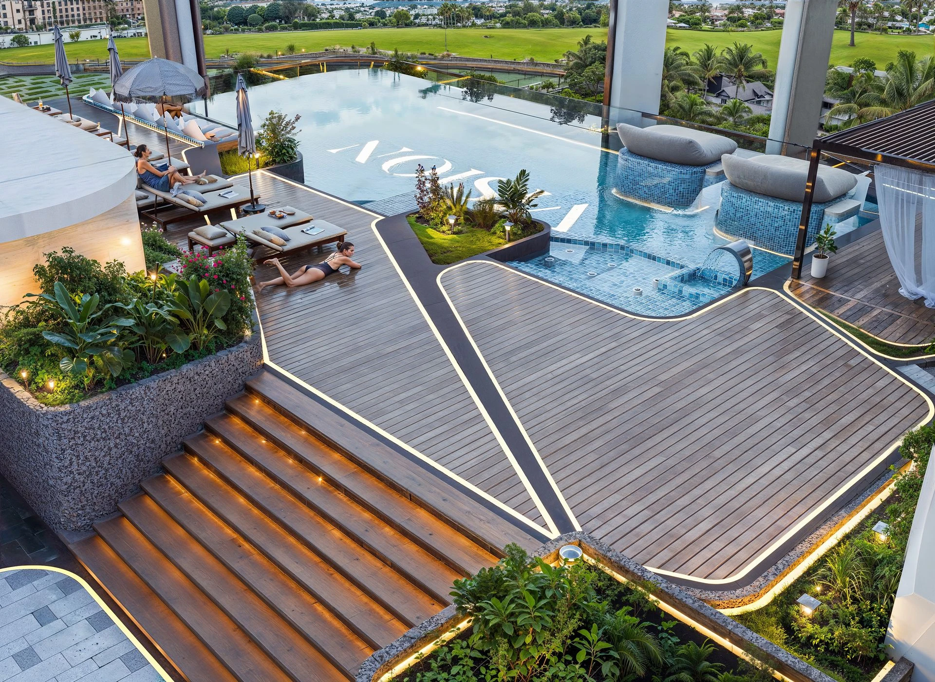 Verde by Vision swimming pool and deck rendering