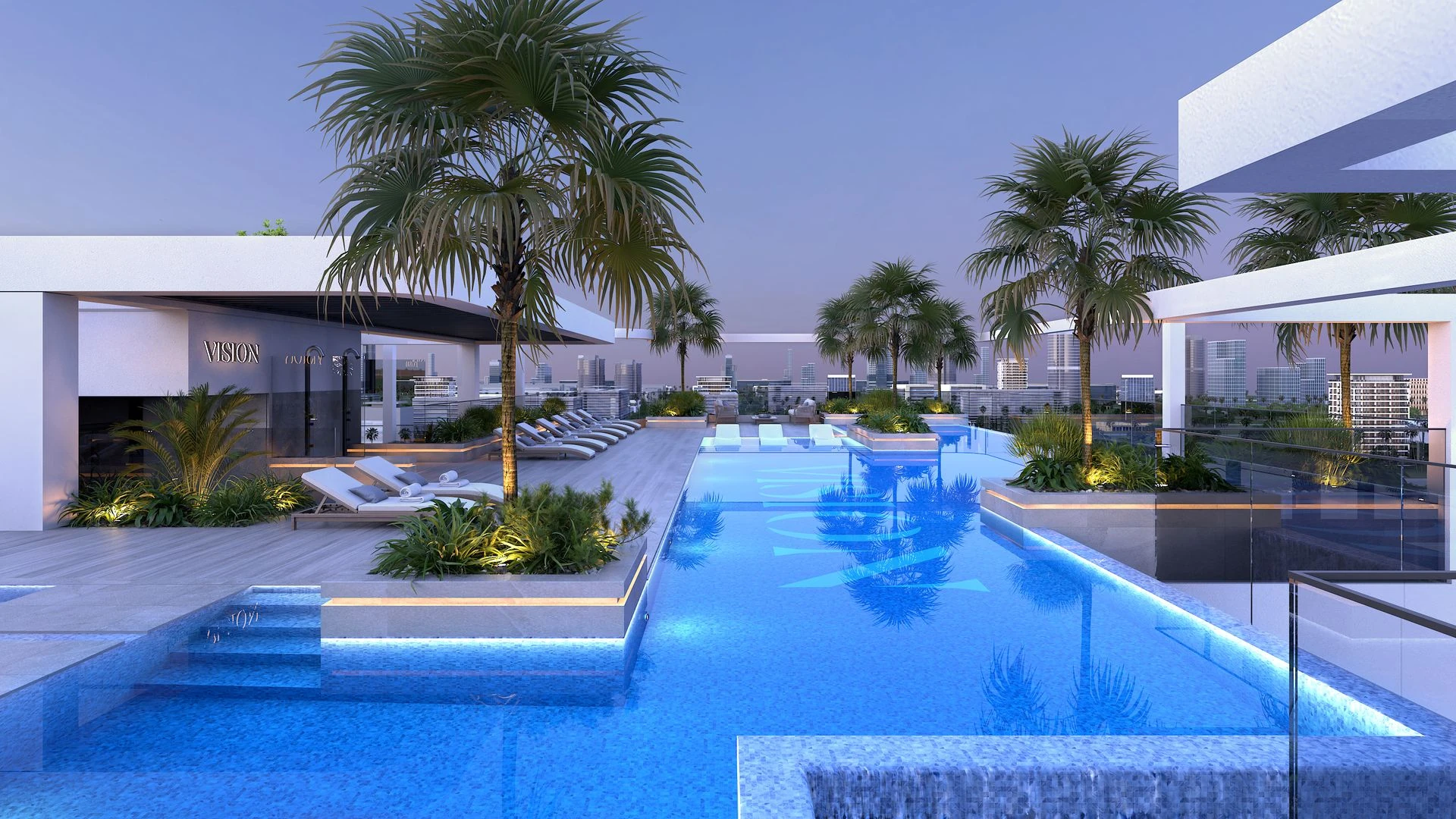 Vista by Vision swimming pool rendering