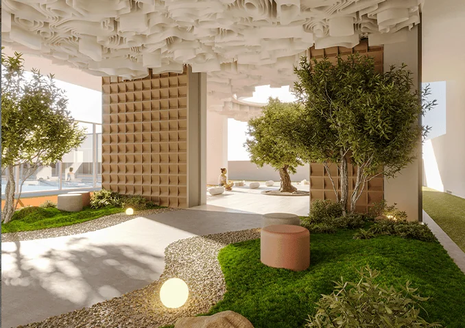 One Park Central — amenity render