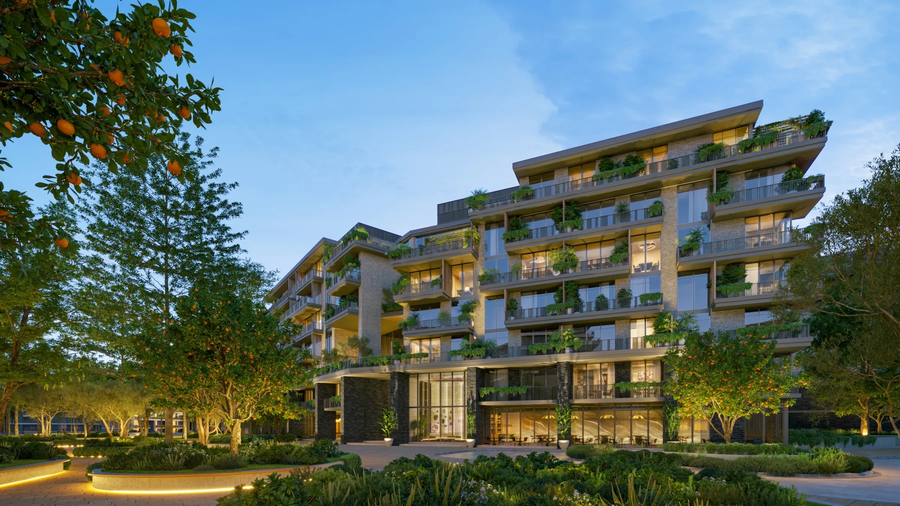City of Arabia Arancia Yards projesinin mimari görselleştirmesi