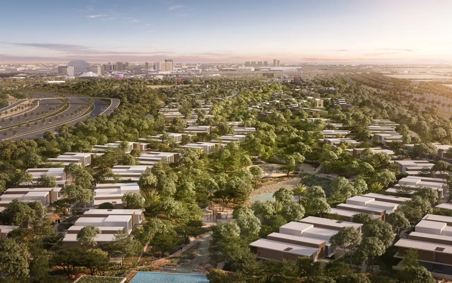 Shamsa Townhouses — image du projet à Expo City