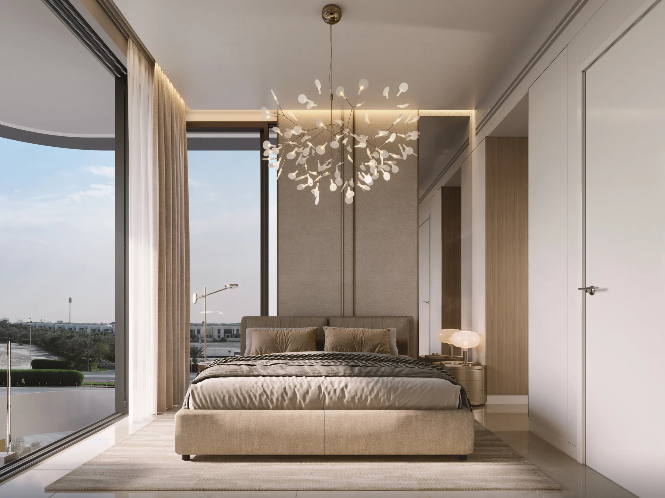 Woodland Crest bedroom with glazing