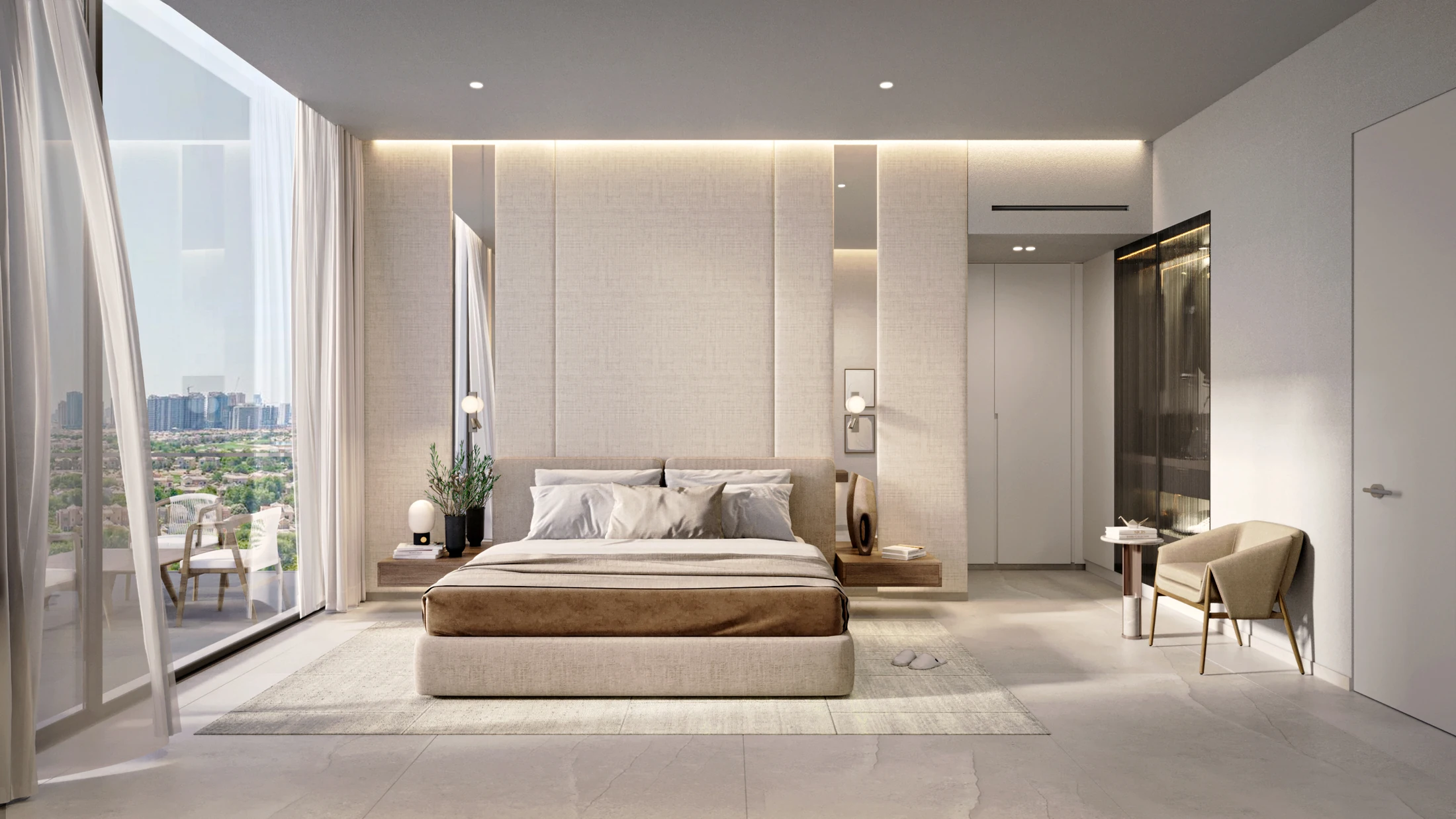 Woodland Terraces bedroom interior