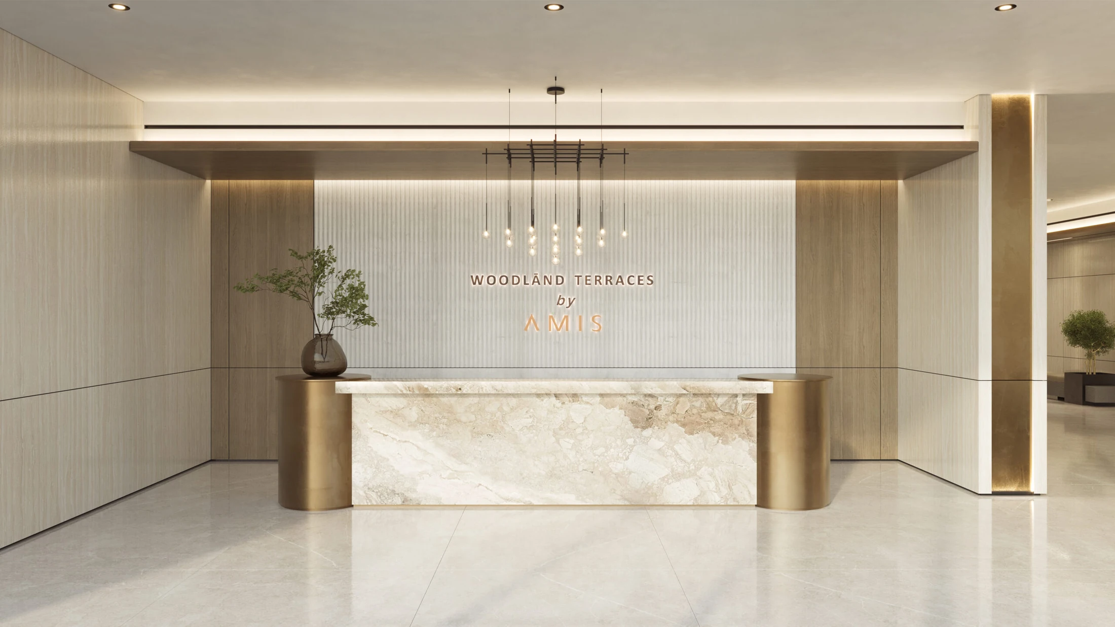Woodland Terraces reception lobby