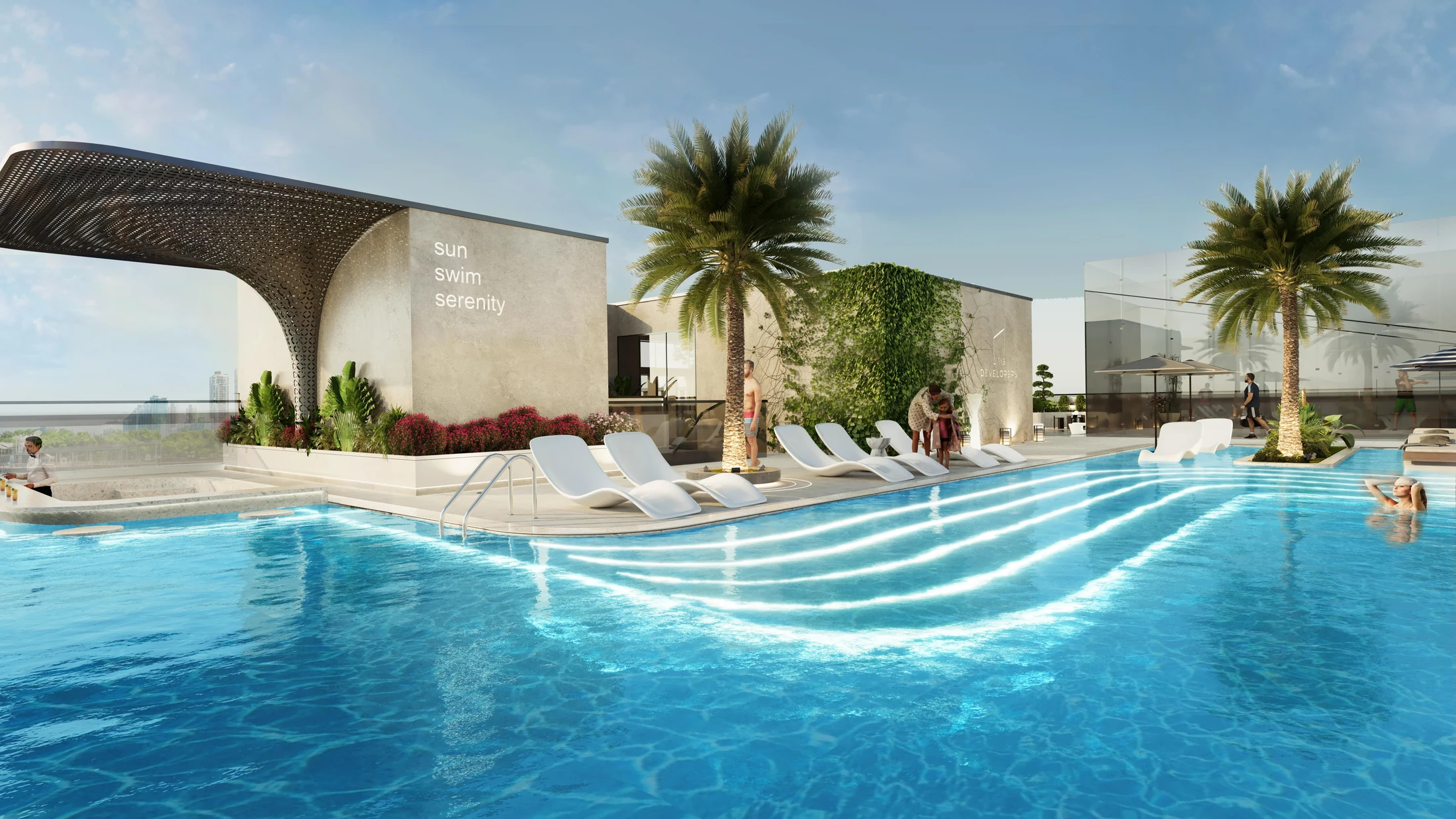 Heritage Collection 1 upper pool area