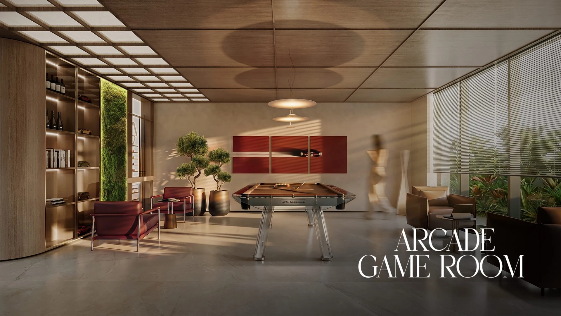 Kusto Aura games room rendering
