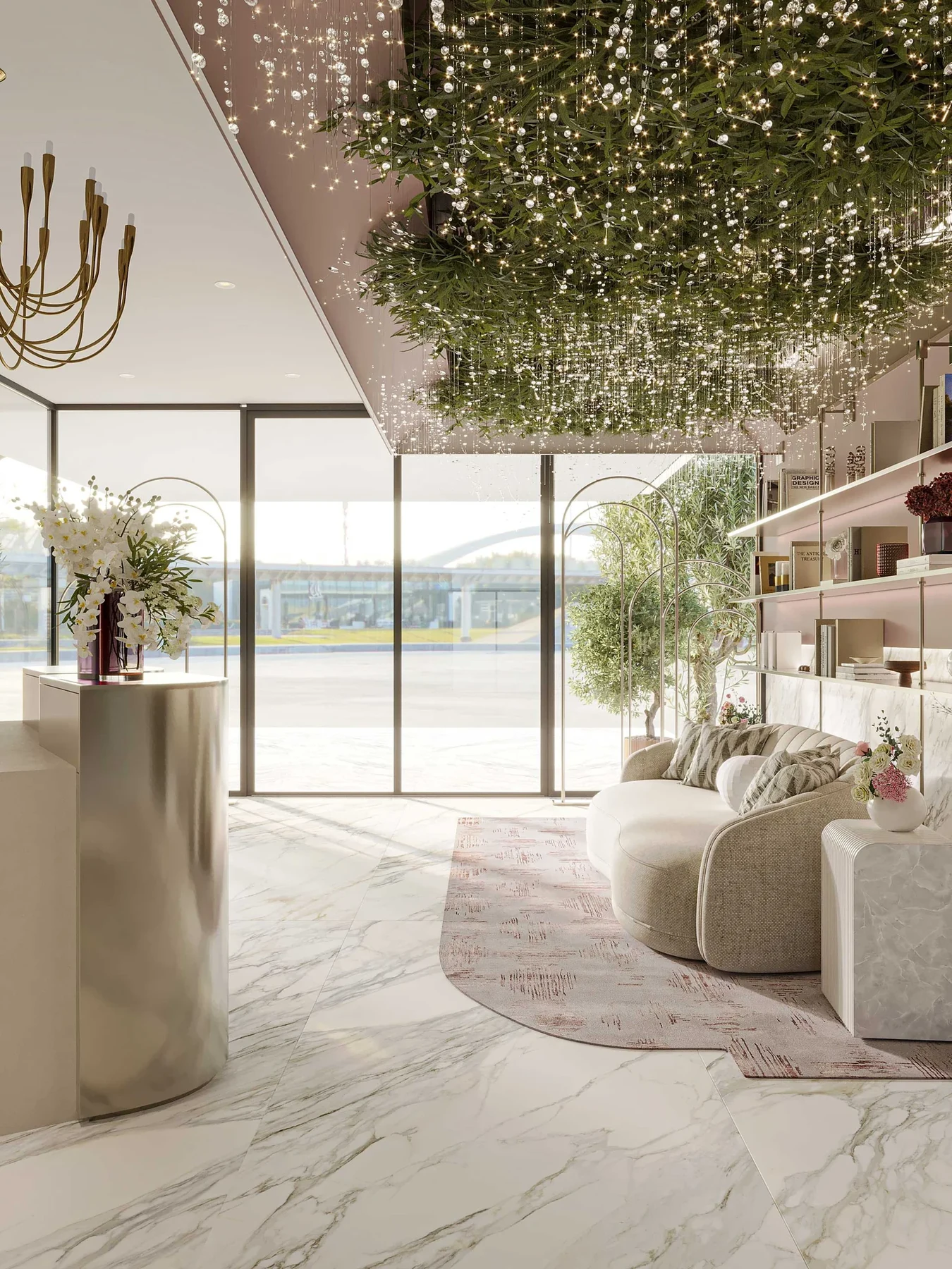 Q Gardens Aliya lobby interior
