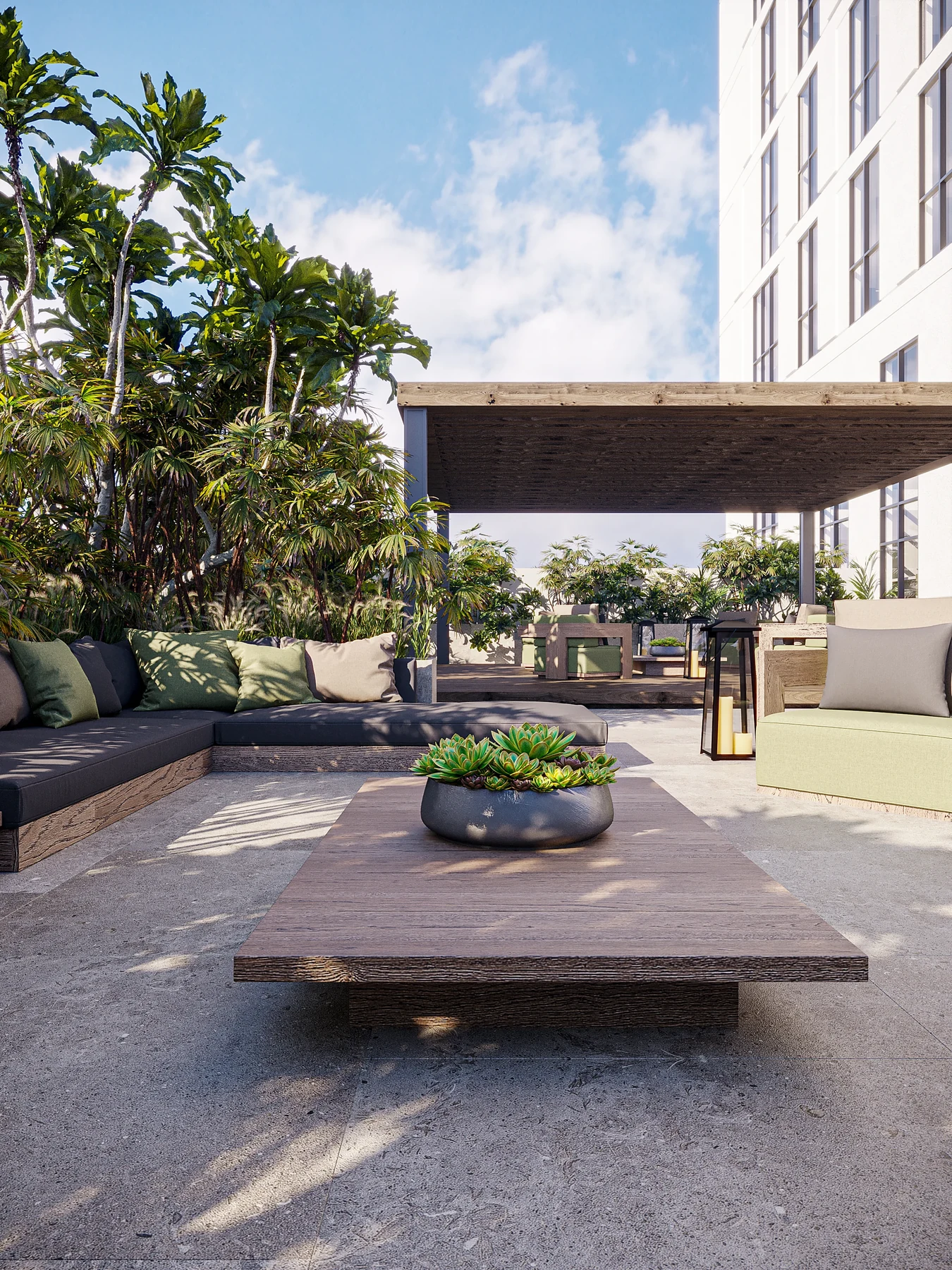 Q Gardens Lofts podium amenities