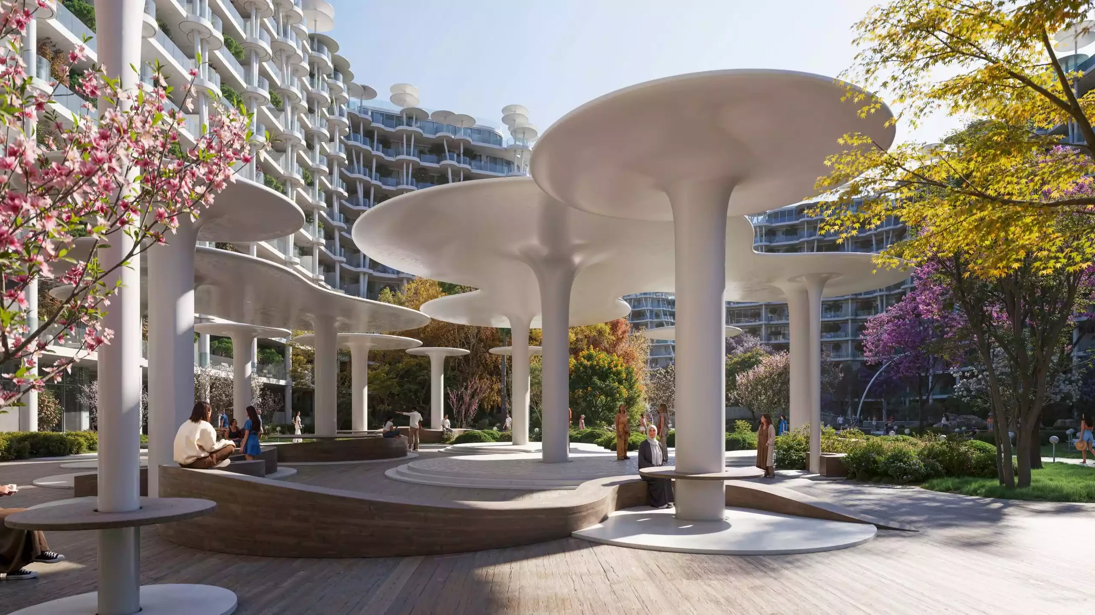 Sakura Gardens architecture and landscaped community