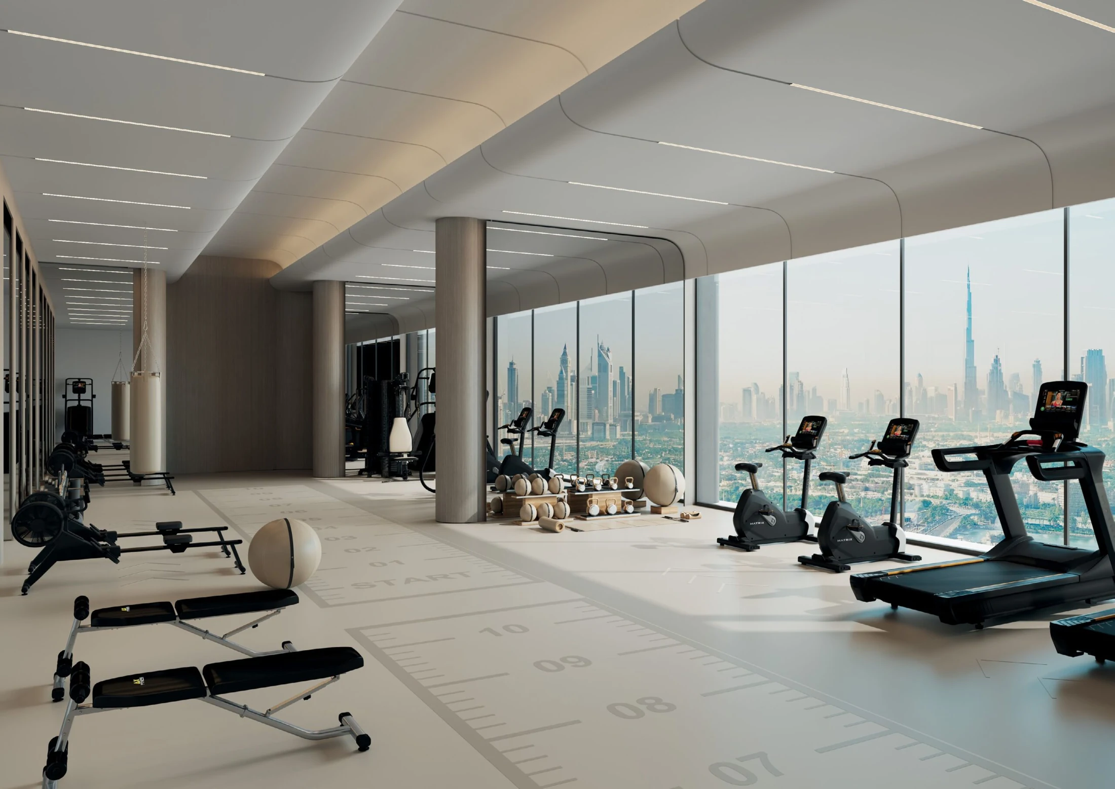 SkyHills Astra gym interior