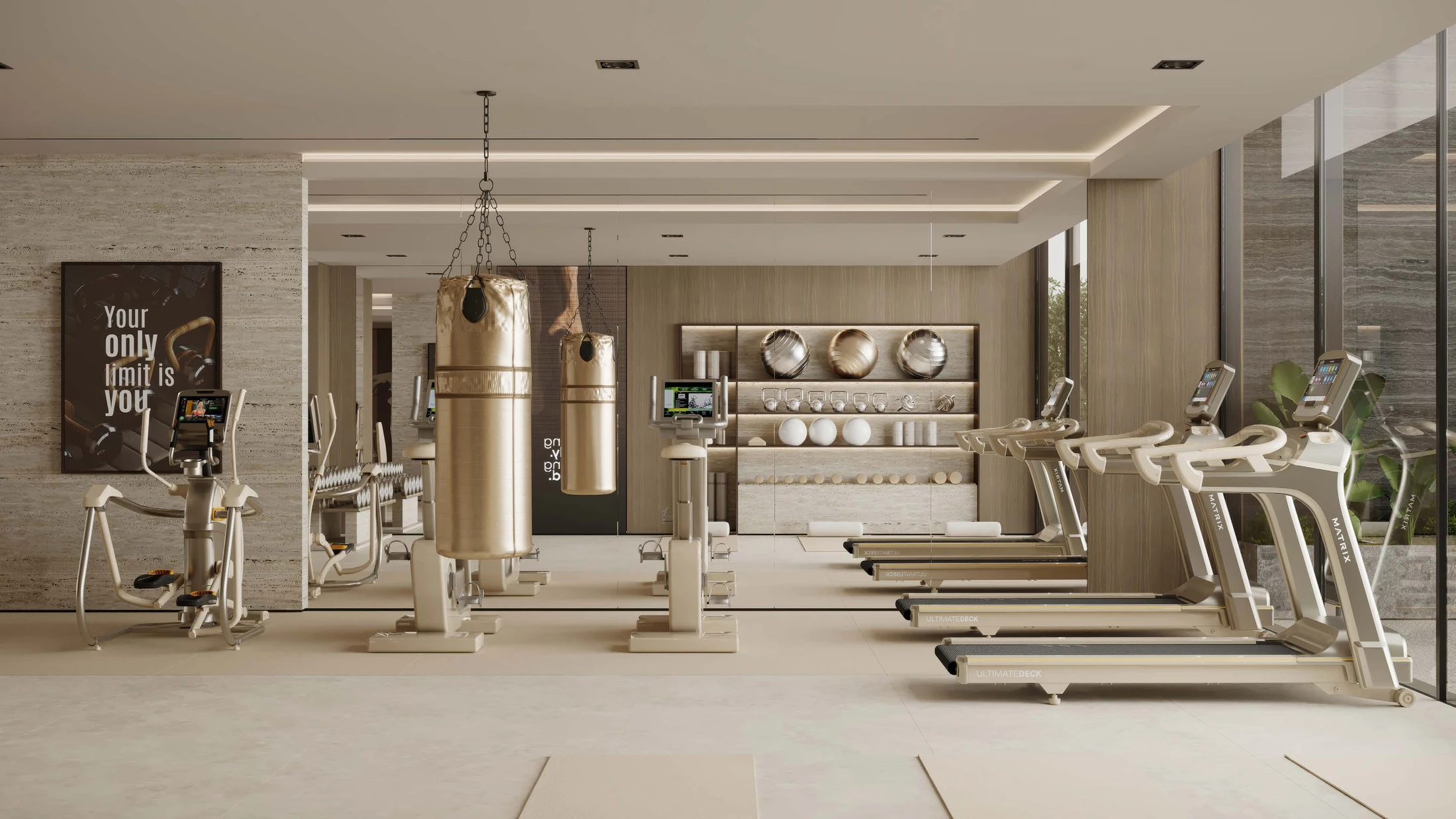 Franck Muller Yachting indoor gym rendering