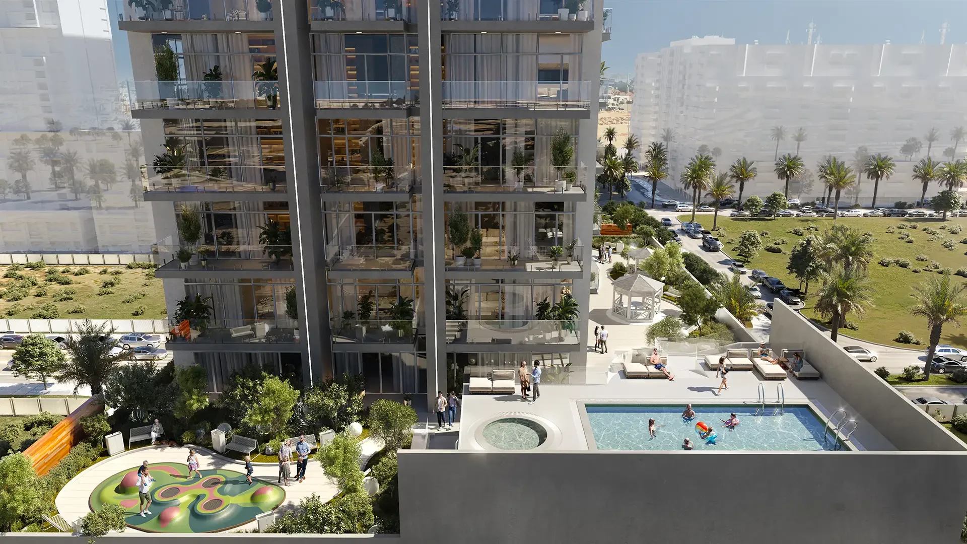 Park Boulevard shared podium and pool