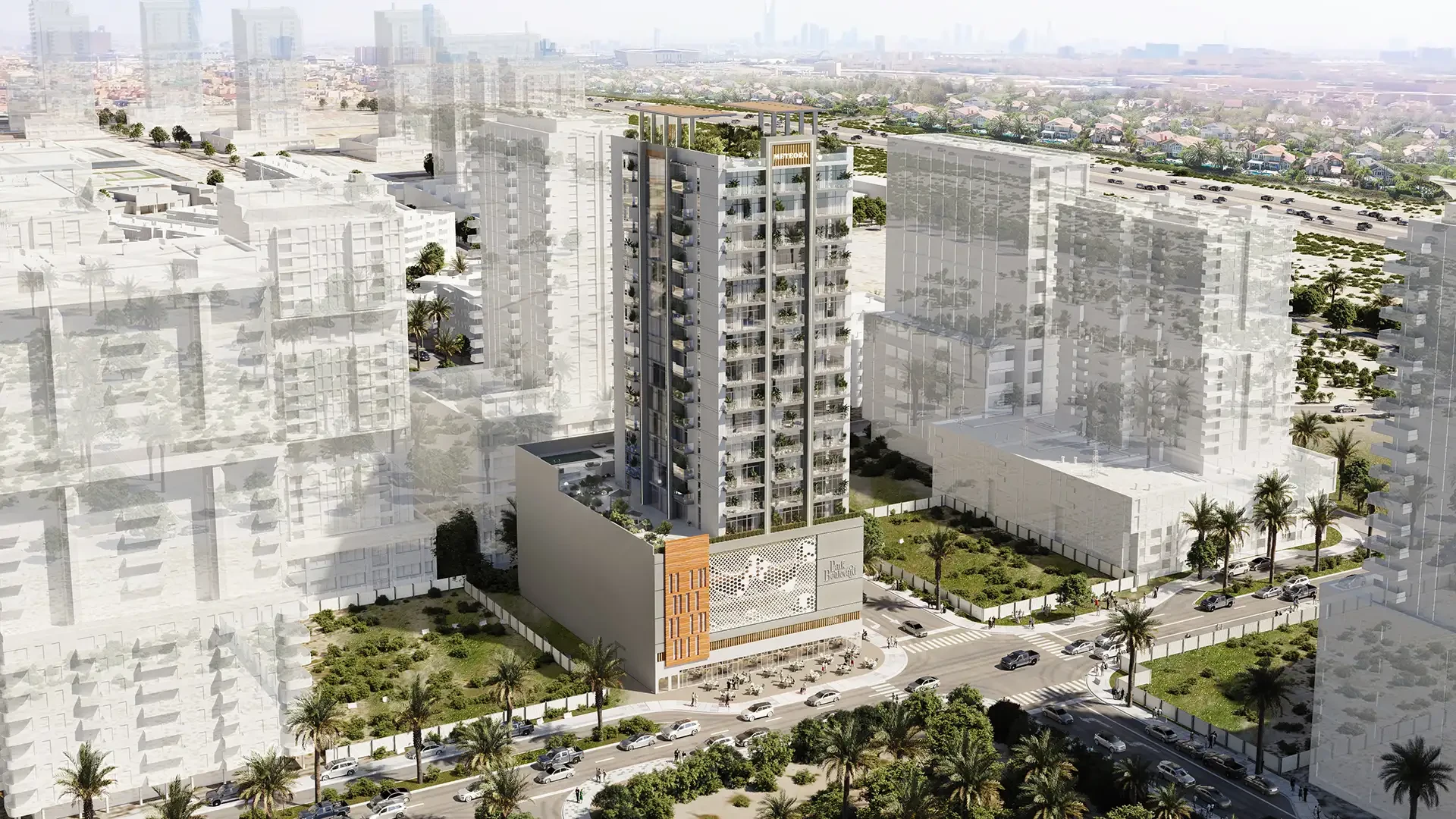 Park Boulevard front aerial view