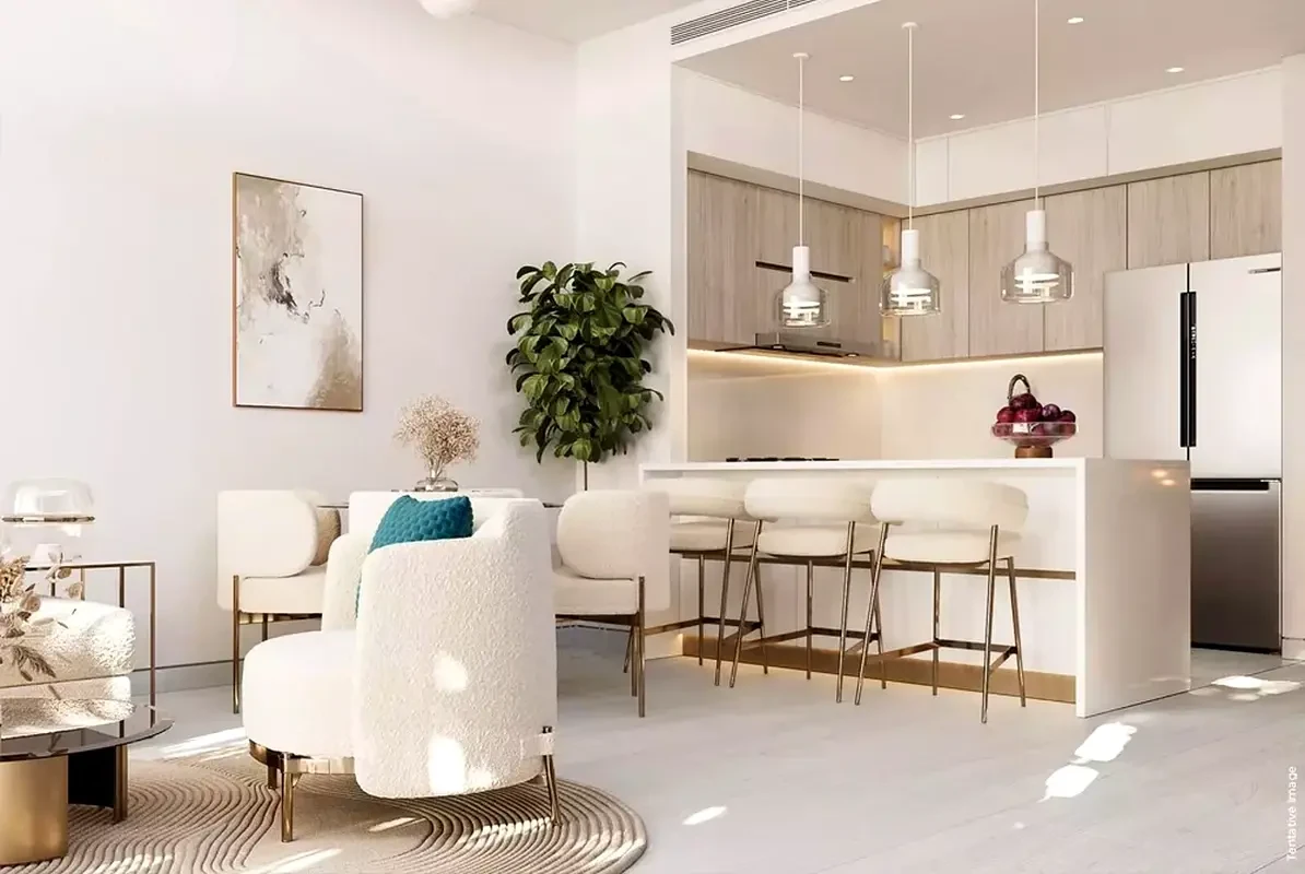 Solis by Meteora apartment kitchen and dining area