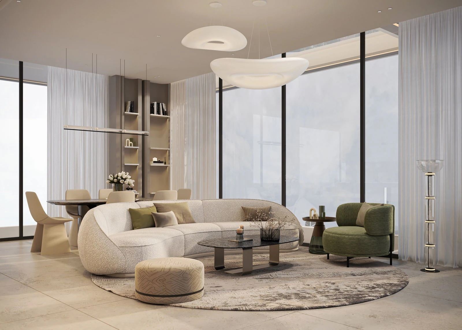 Wellington Ocean apartment living room