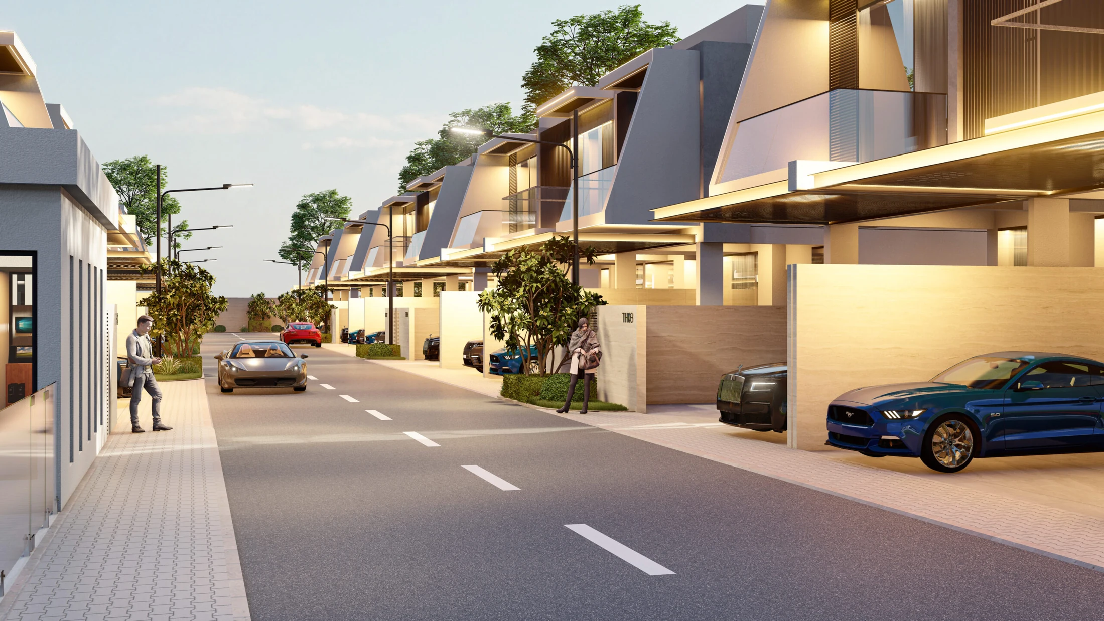 South Park Residences townhouse architectural rendering