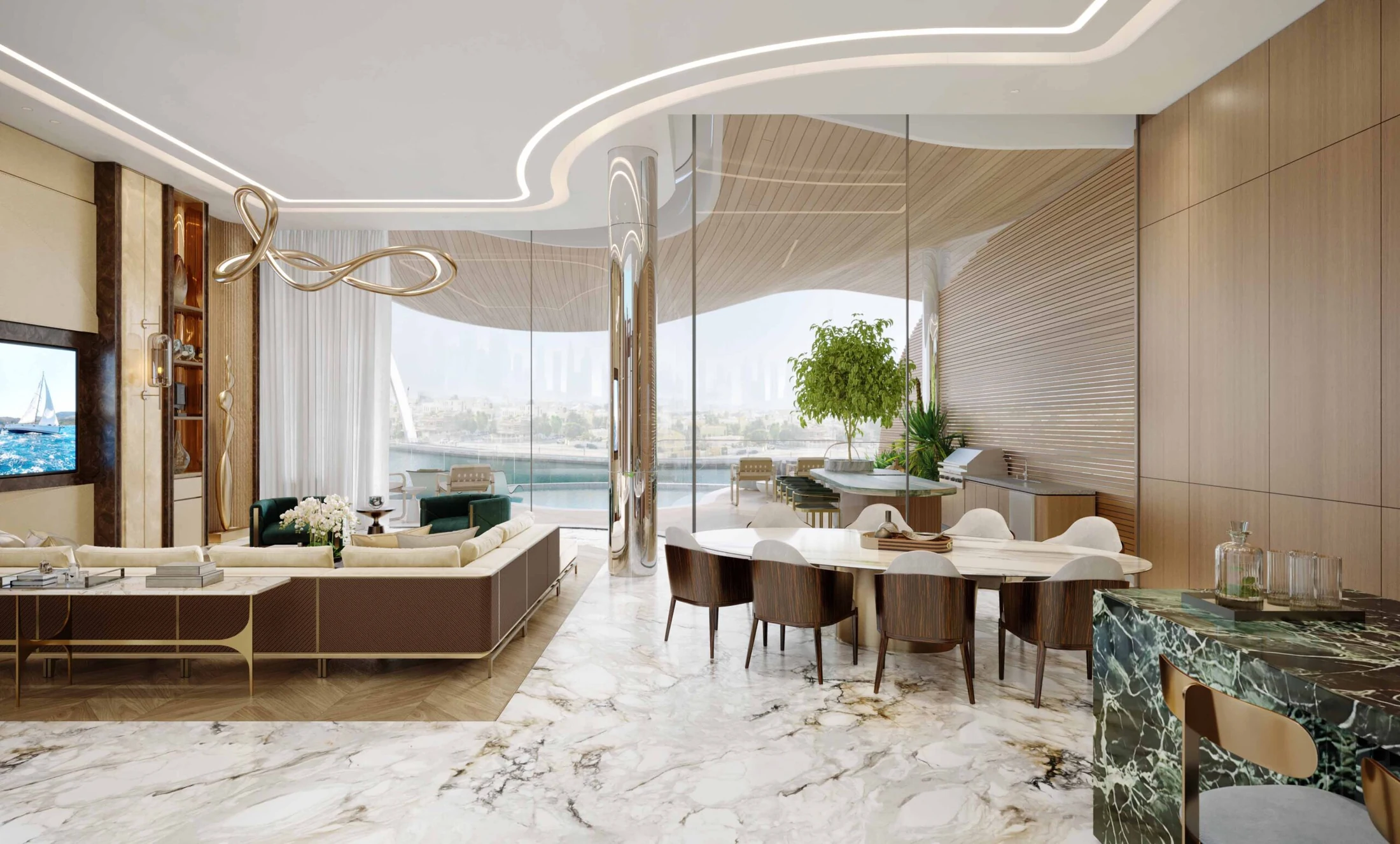 One Canal — official architecture, interior or resident amenity view