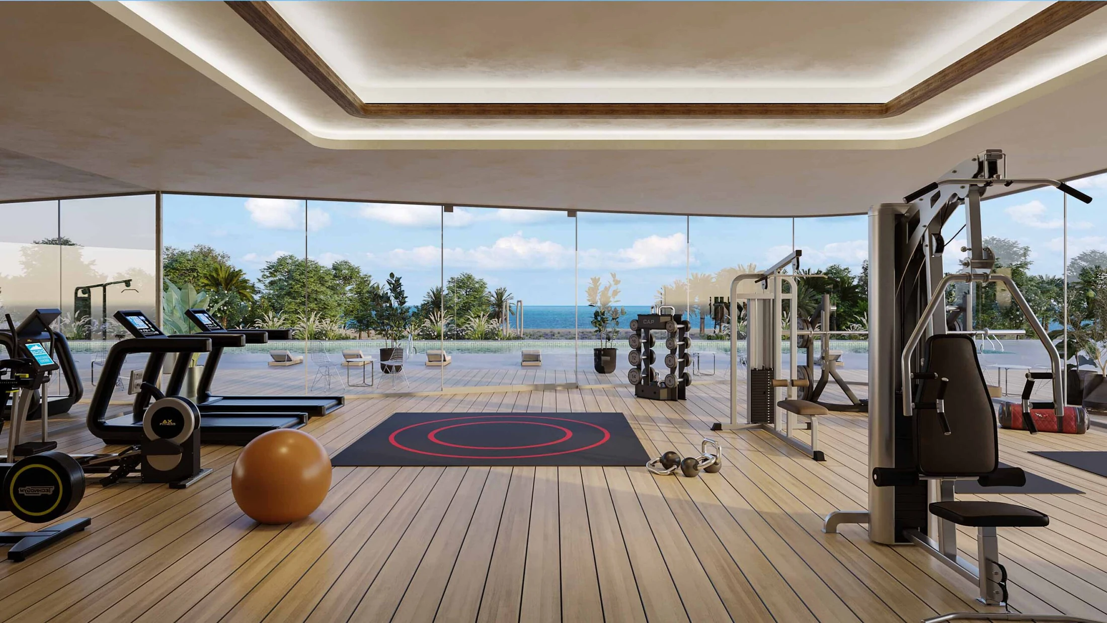 One Crescent — official architecture, interior or resident amenity view