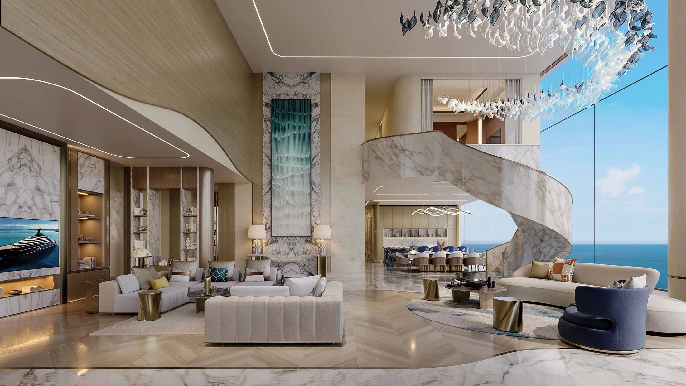 One Crescent — official architecture, interior or resident amenity view
