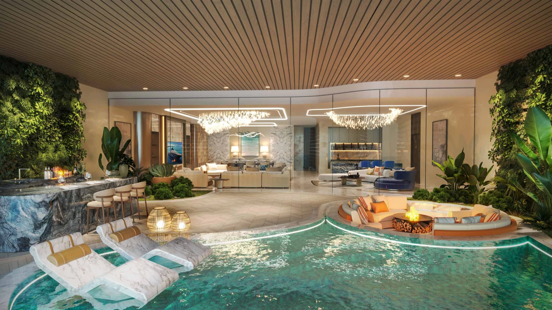 One Crescent — official architecture, interior or resident amenity view