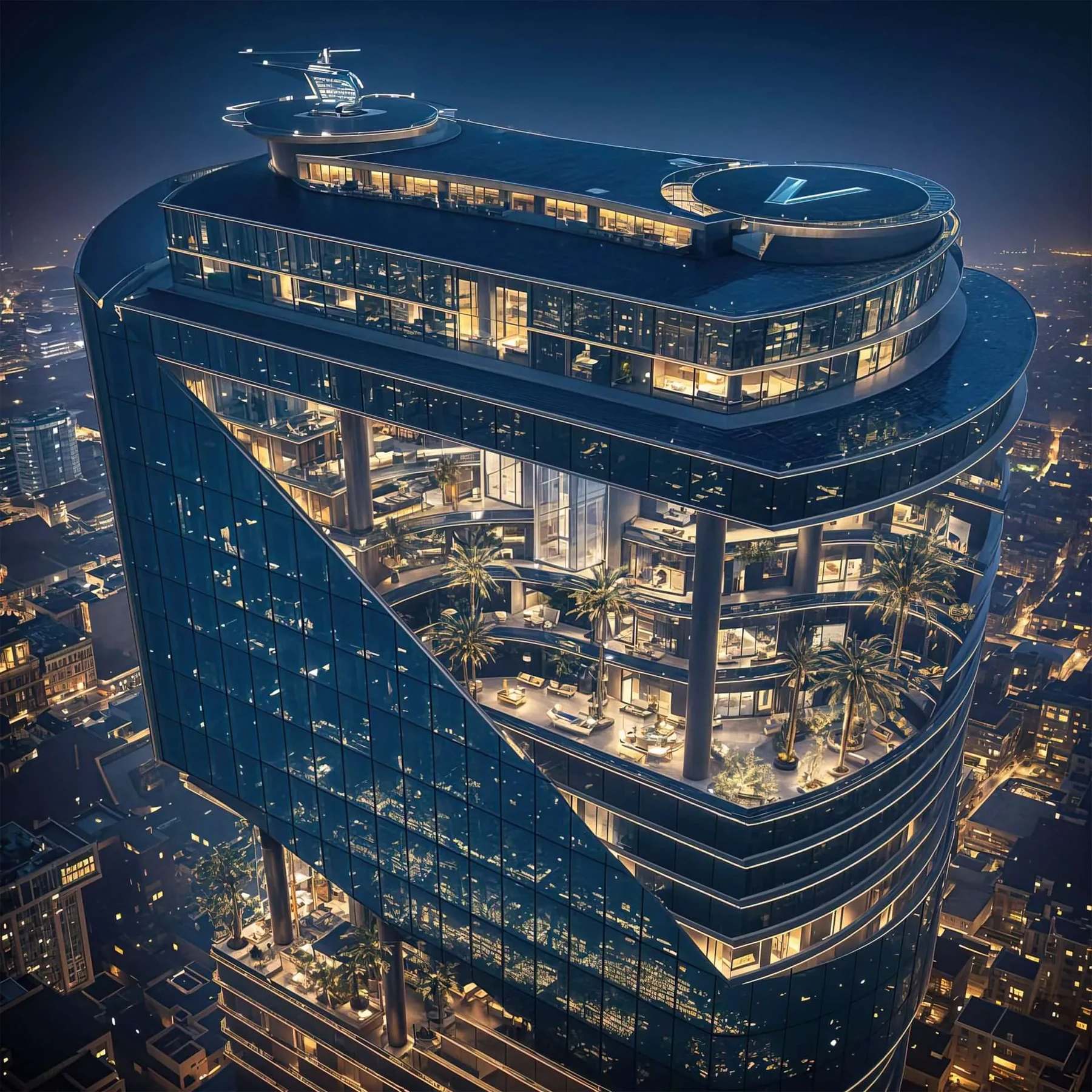 Tour de bureaux Al Habtoor City, conception ZARO Architects