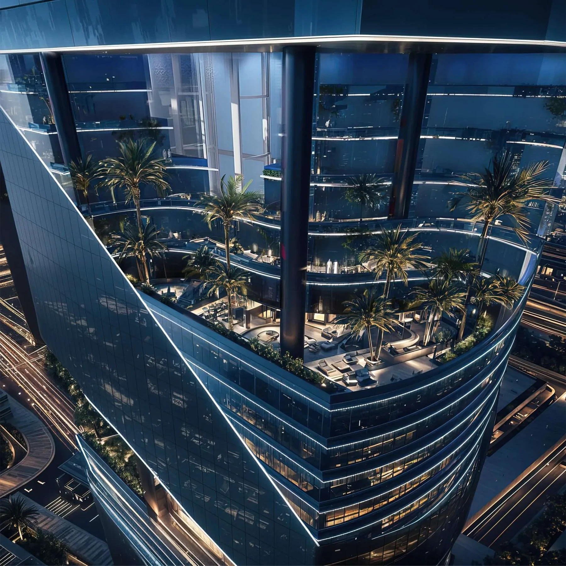 Tour de bureaux Al Habtoor City, conception ZARO Architects