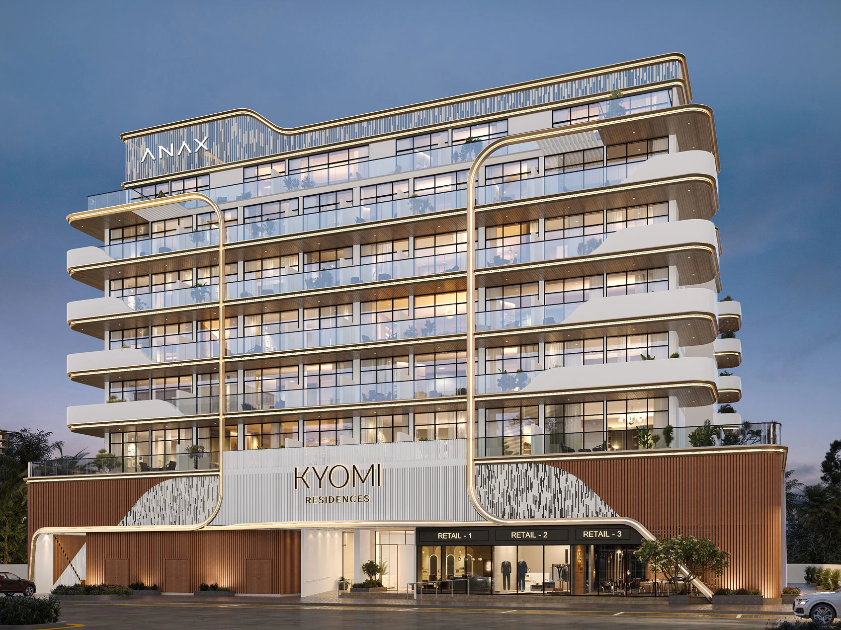 Vue officielle de kyomi residences