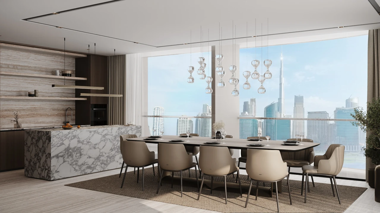 Vue officielle de V-Suites à Business Bay