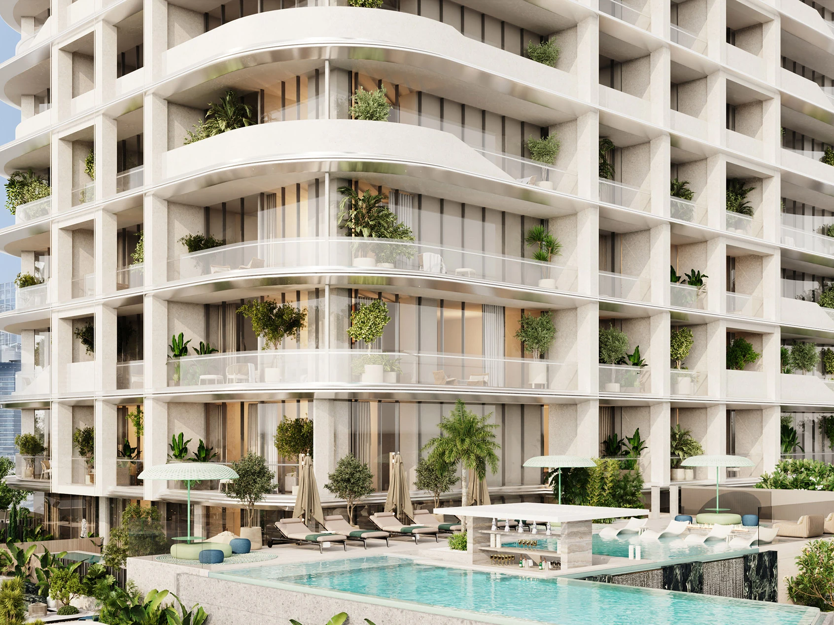 Vue officielle de V-Suites à Business Bay