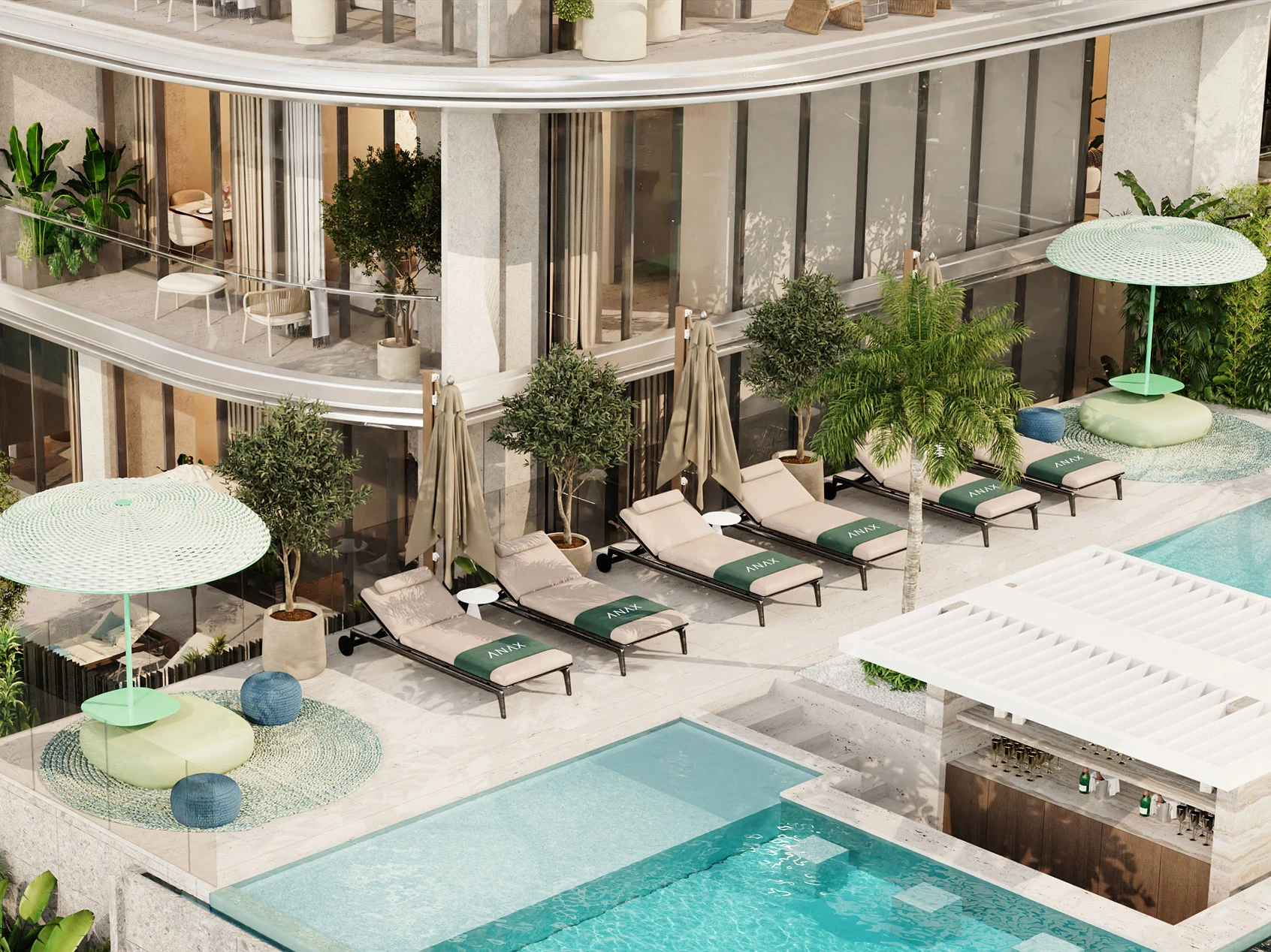 Vue officielle de V-Suites à Business Bay