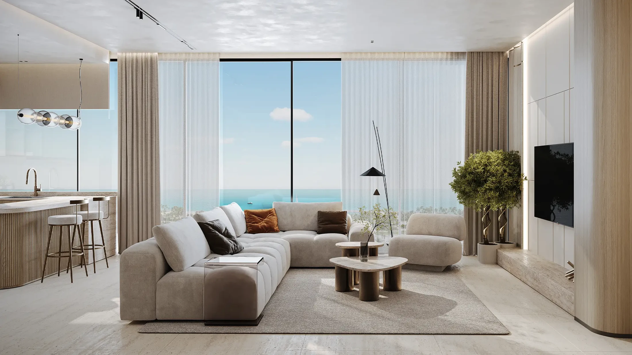 Agua Residences — vista interna — a Dubai Islands